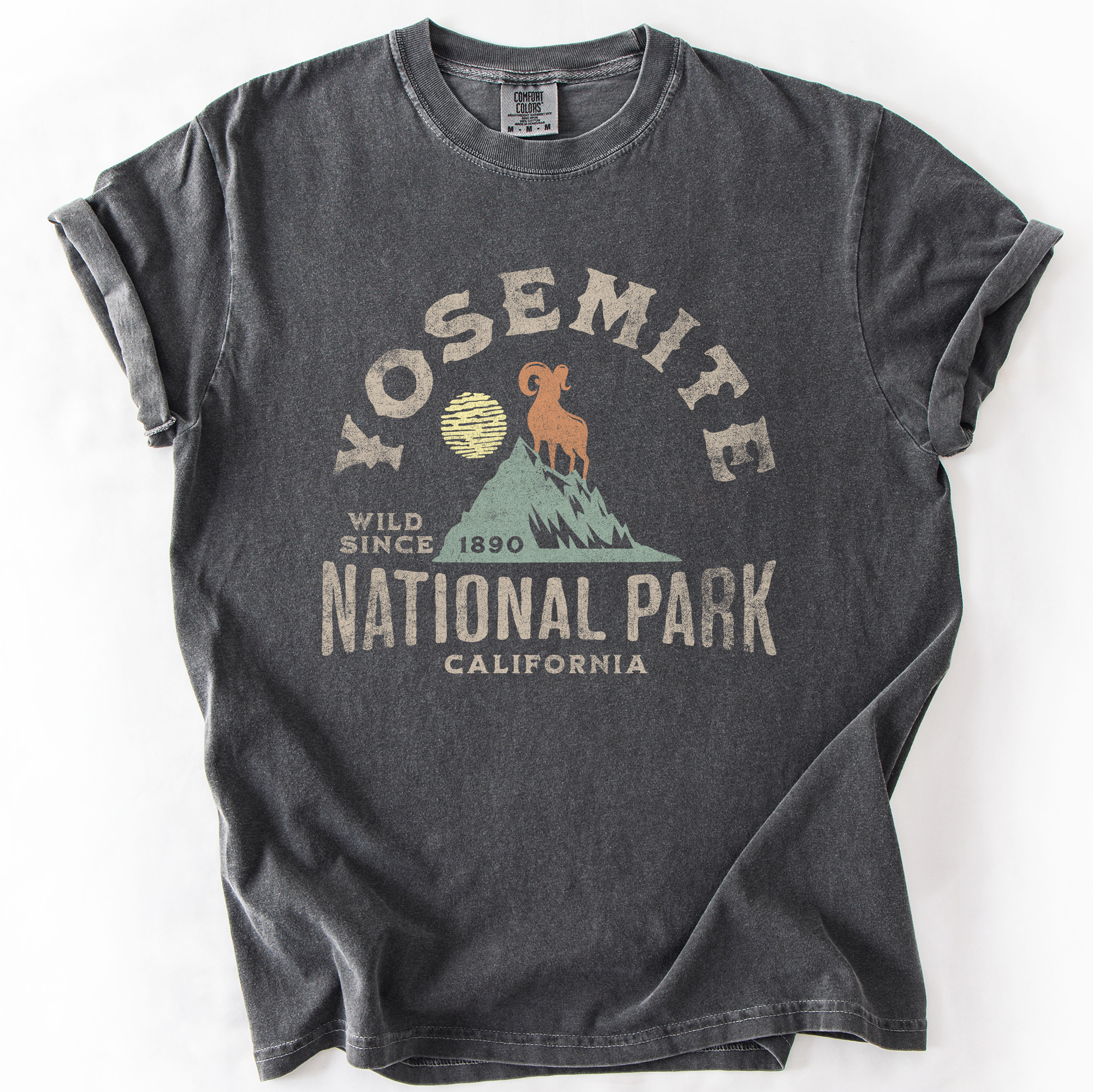 Yosemite National Park Trails And Wilderness Nature Lovers Edition Comfort Colors Tee