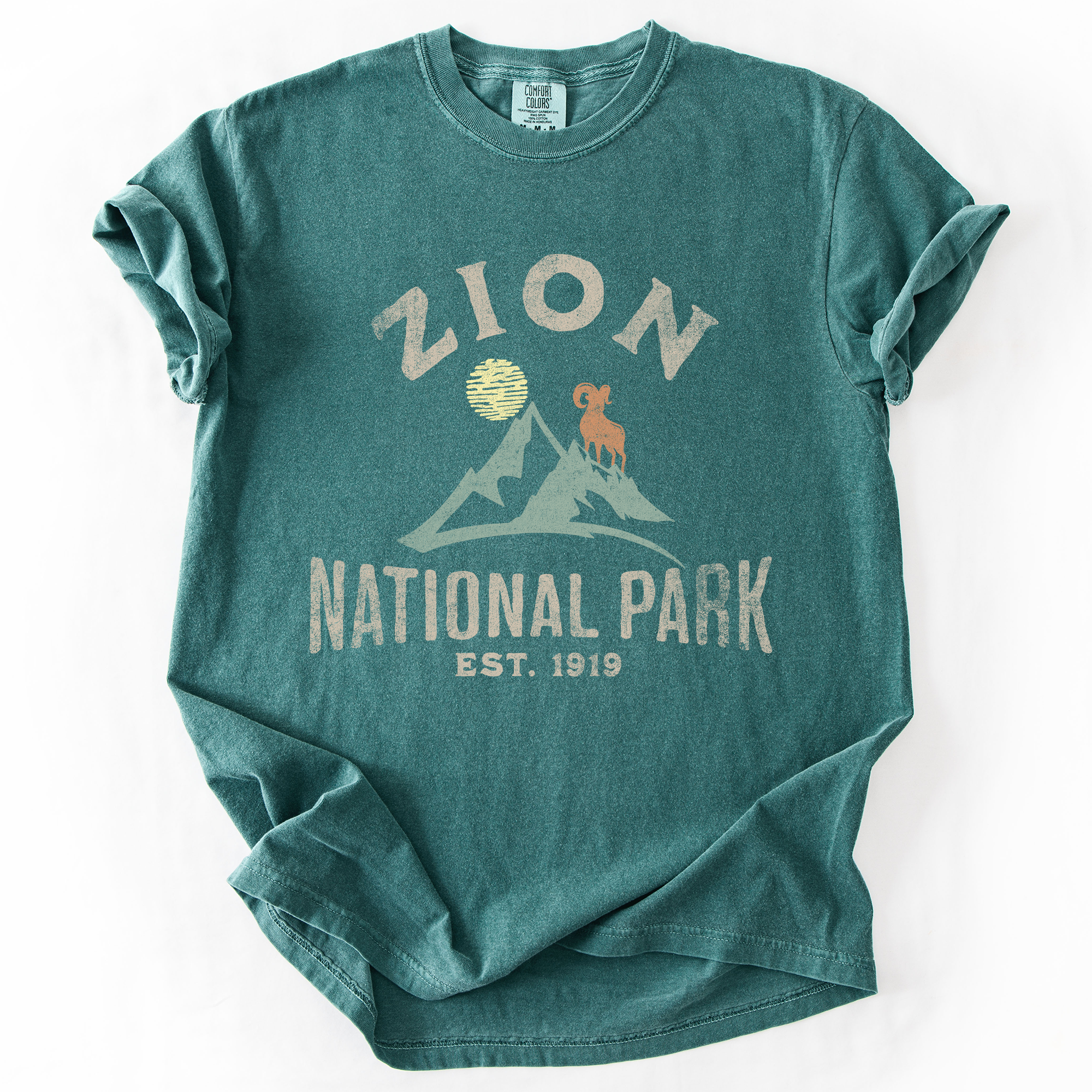 Zion National Park Nature Outdoors Hiking Camping Scenic Landscapes And Trails For Adventurers Comfort Colors Tee