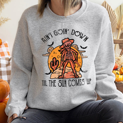 Aint Going Down Halloween Sweatshirt Comfortable And Stylish Apparel For The Season
