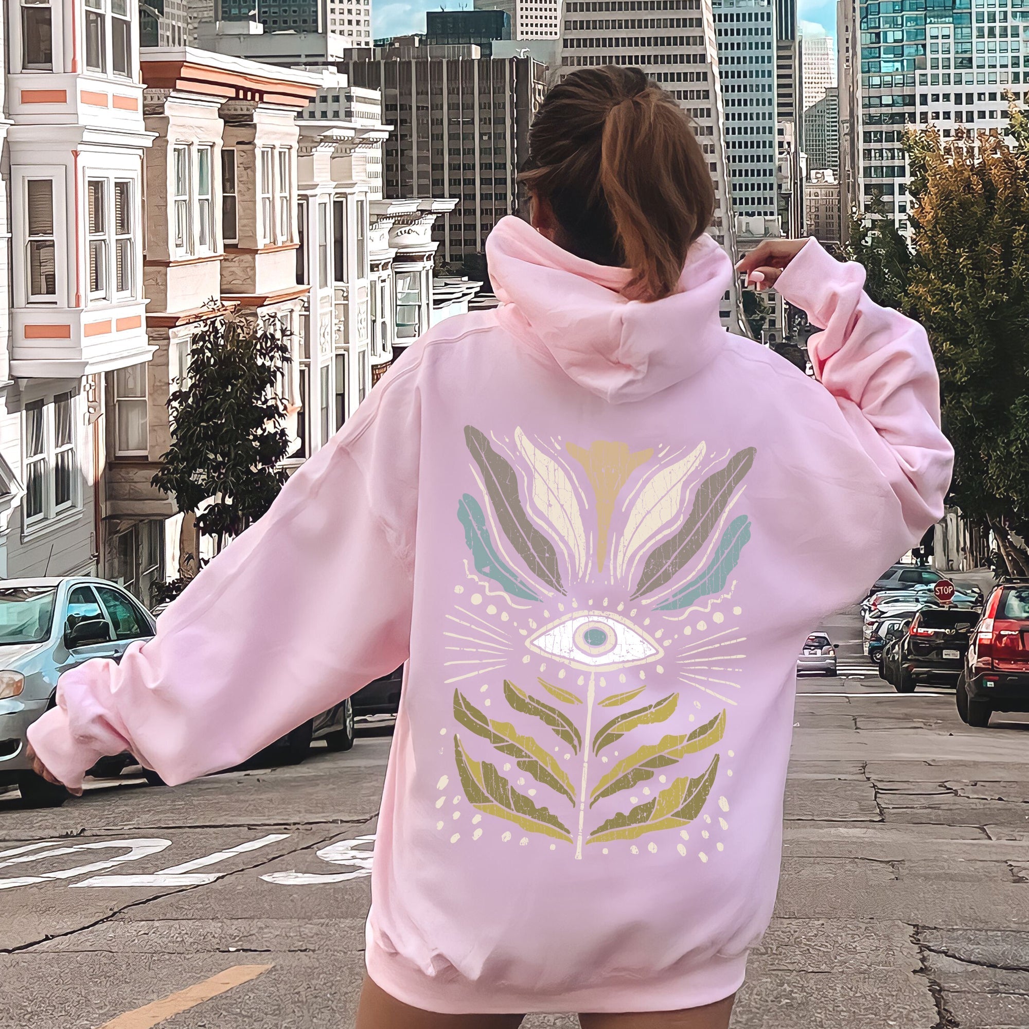Mystical Floral Vintage Garden Mandala Dreamscape Ethereal Nightfall Edition Hoodie