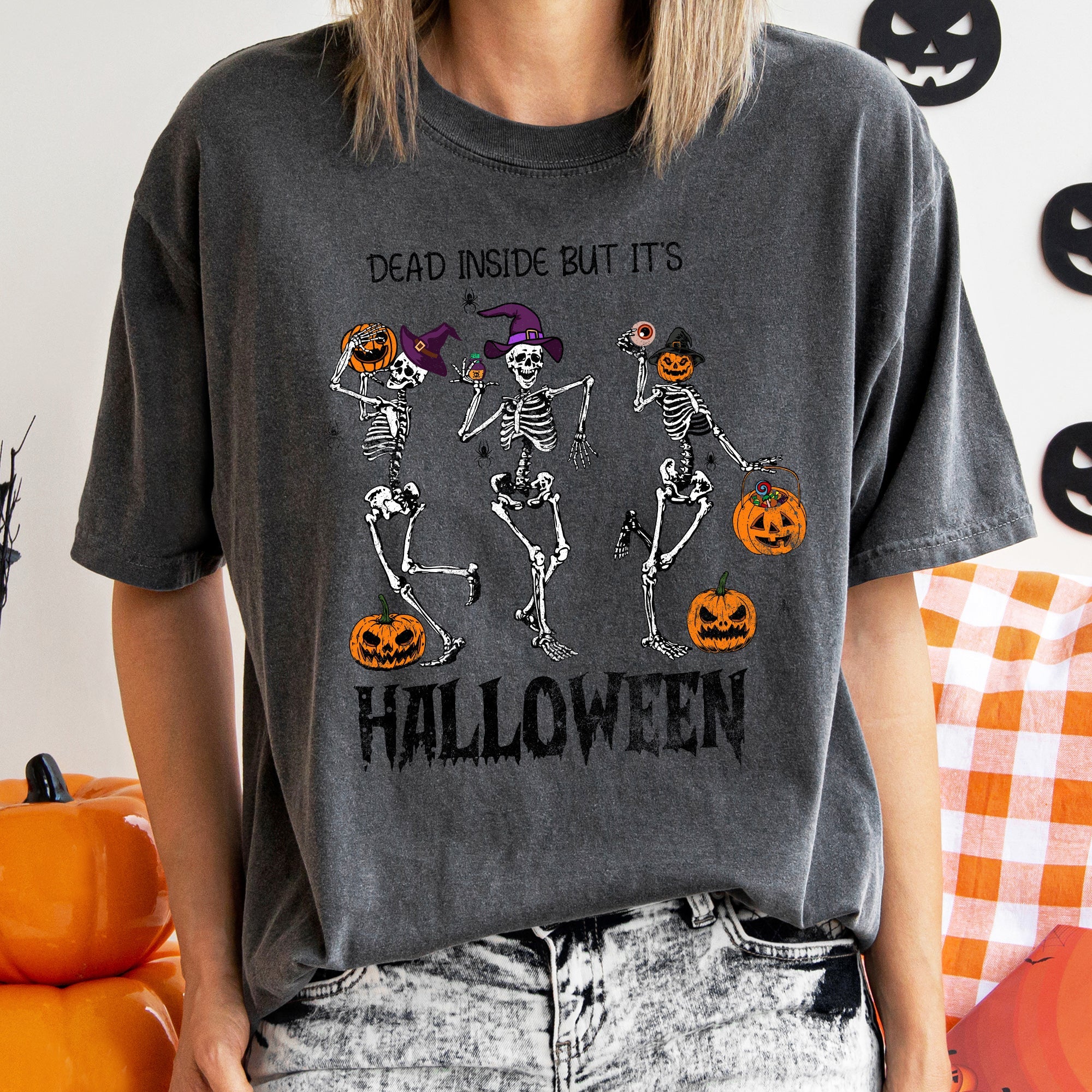Dead Inside Vintage Halloween Nightmares Collection Exclusive Edition Comfort Colors Tee