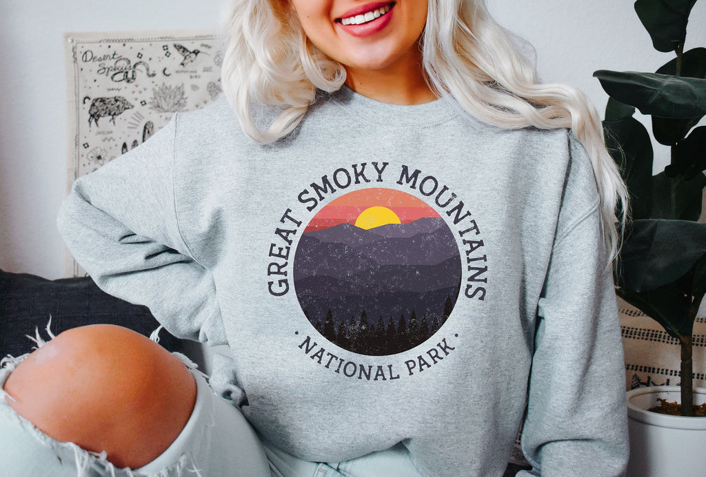 Great Smoky Mountains National Park Adventure Vista Scenic View Nature Lover Sweatshirt
