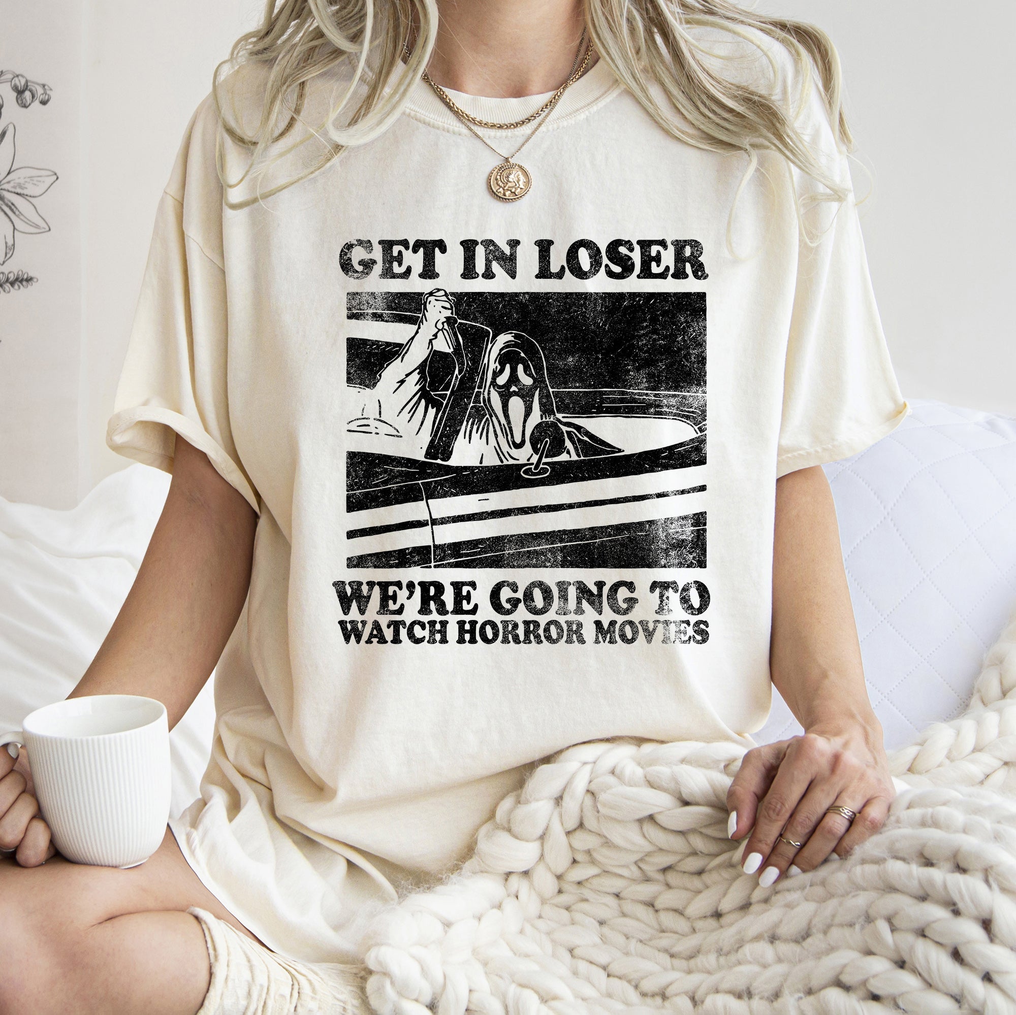 Get In Loser Retro Halloween Vintage Vibe Edition Limited Edition Collectors Choice Comfort Colors Tee