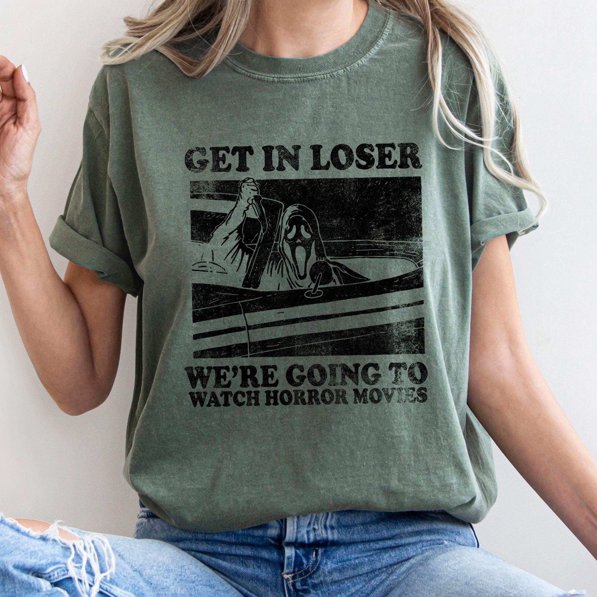 Get In Loser Retro Halloween Vintage Vibe Edition Limited Edition Collectors Choice Comfort Colors Tee
