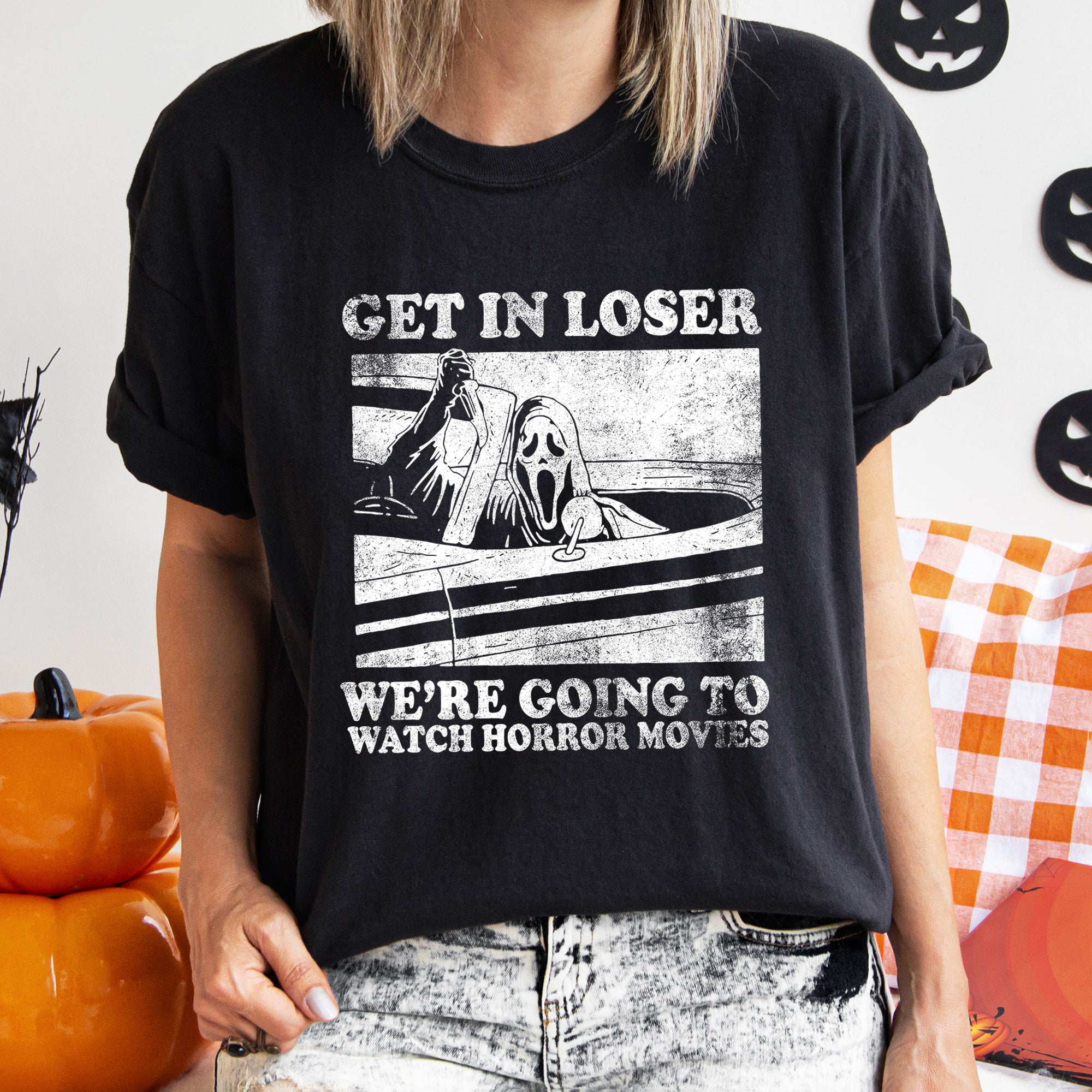 Get In Loser Retro Halloween Limited Edition Vintage Comfort Colors Tee Seasonal Favorite