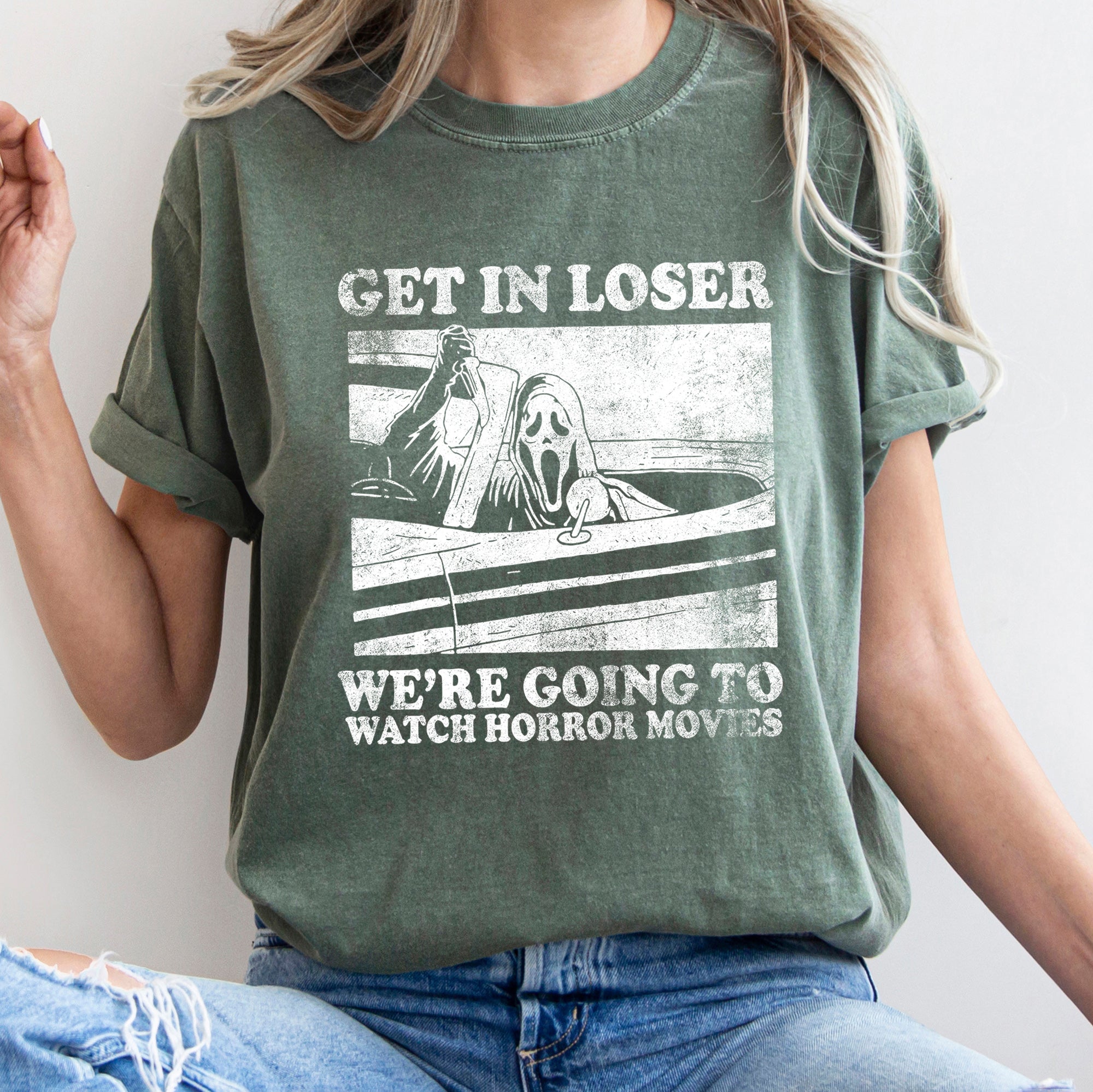 Get In Loser Retro Halloween Limited Edition Vintage Comfort Colors Tee Seasonal Favorite