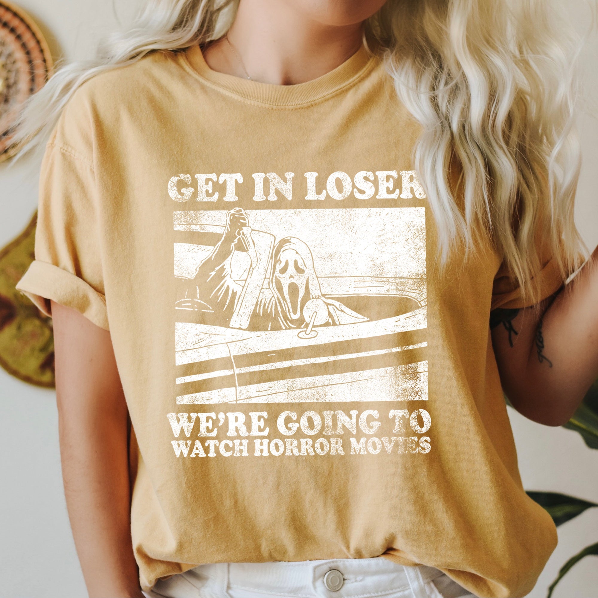 Get In Loser Retro Halloween Limited Edition Vintage Comfort Colors Tee Seasonal Favorite