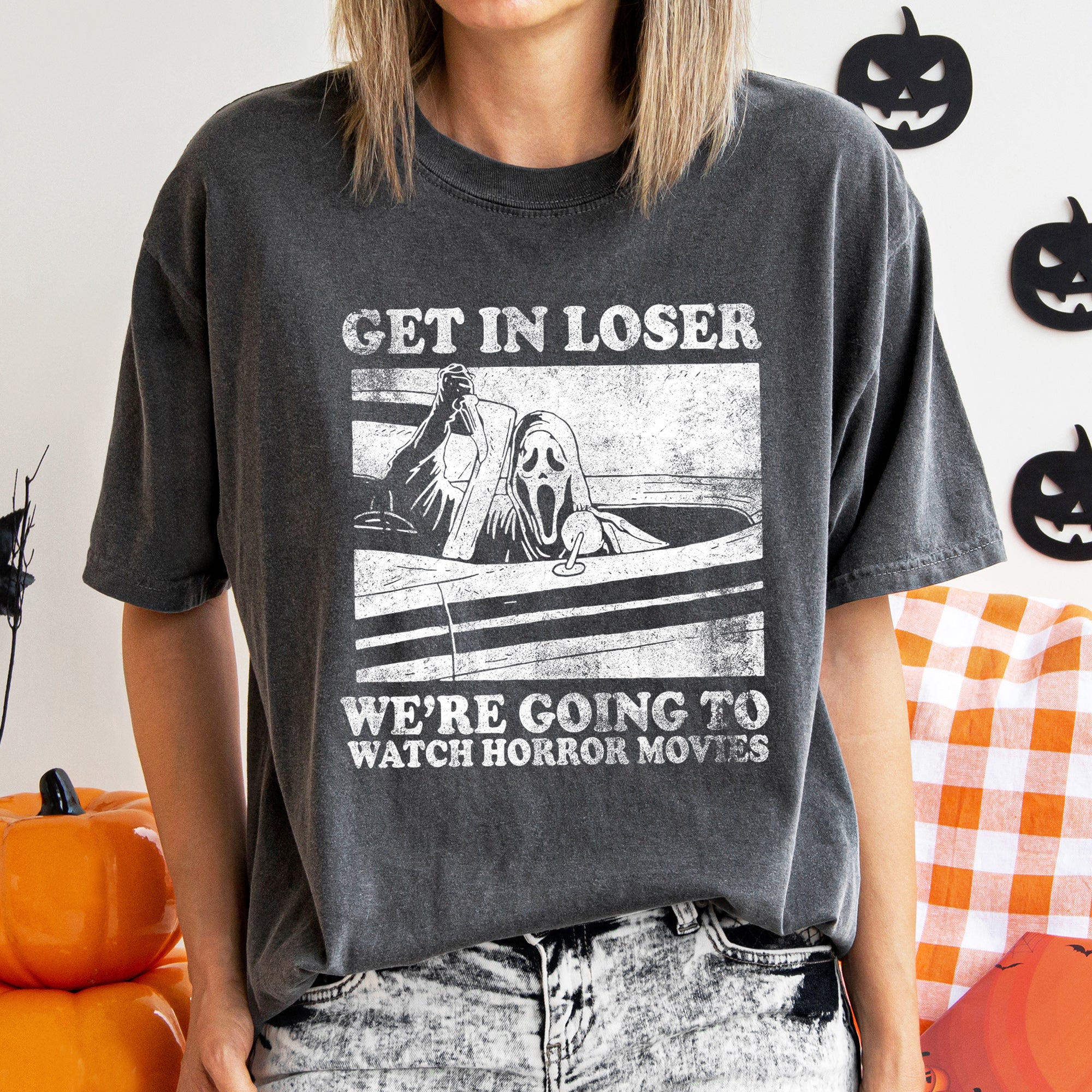 Get In Loser Retro Halloween Limited Edition Vintage Comfort Colors Tee Seasonal Favorite