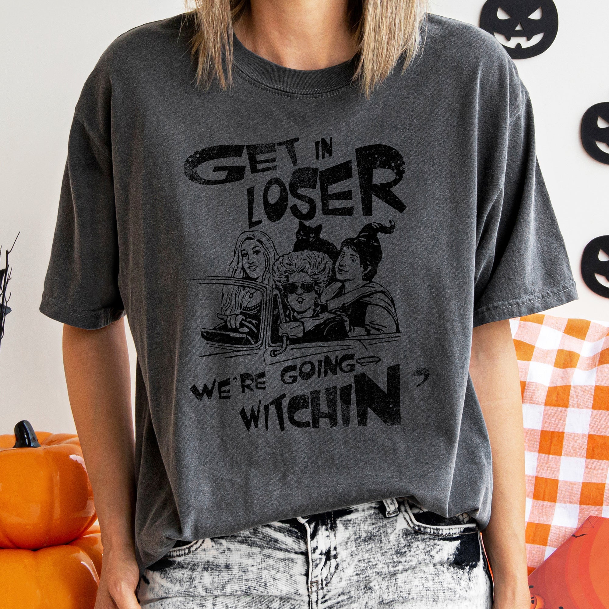 Going Witching Vintage Halloween Night Moonlit Spells Edition Comfort Colors Tee