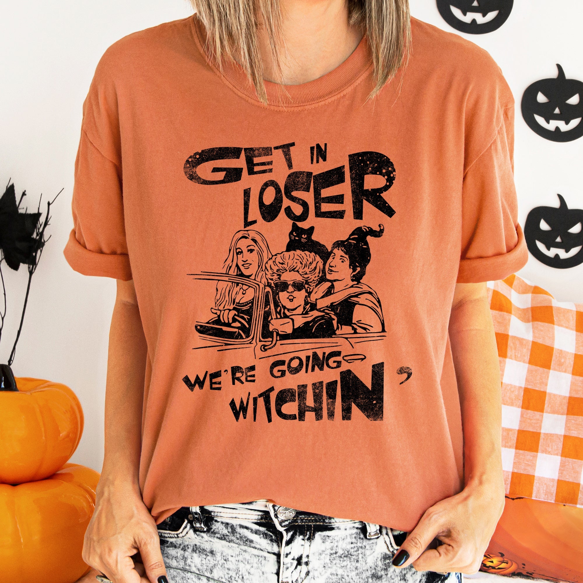 Going Witching Vintage Halloween Night Moonlit Spells Edition Comfort Colors Tee