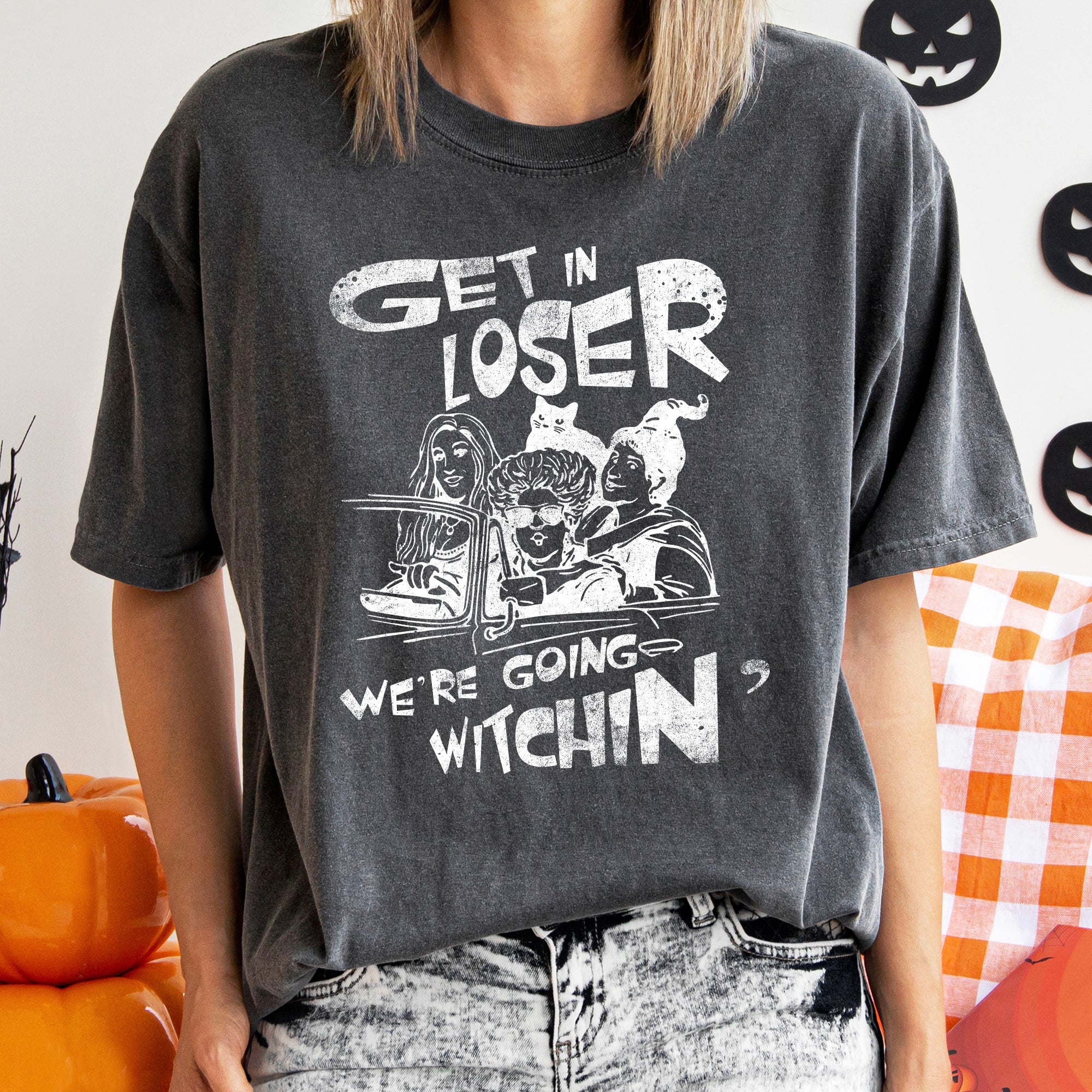 Going Witching Retro Halloween Spooky Vintage Vibe Exclusive Limited Edition Comfort Colors Tee