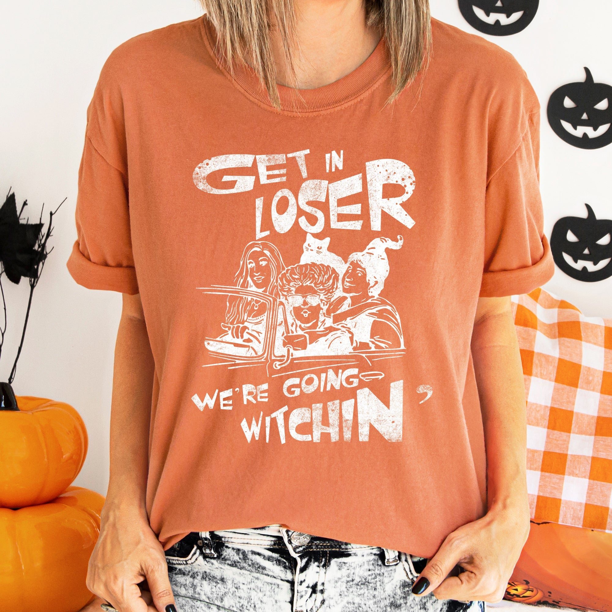 Going Witching Retro Halloween Spooky Vintage Vibe Exclusive Limited Edition Comfort Colors Tee