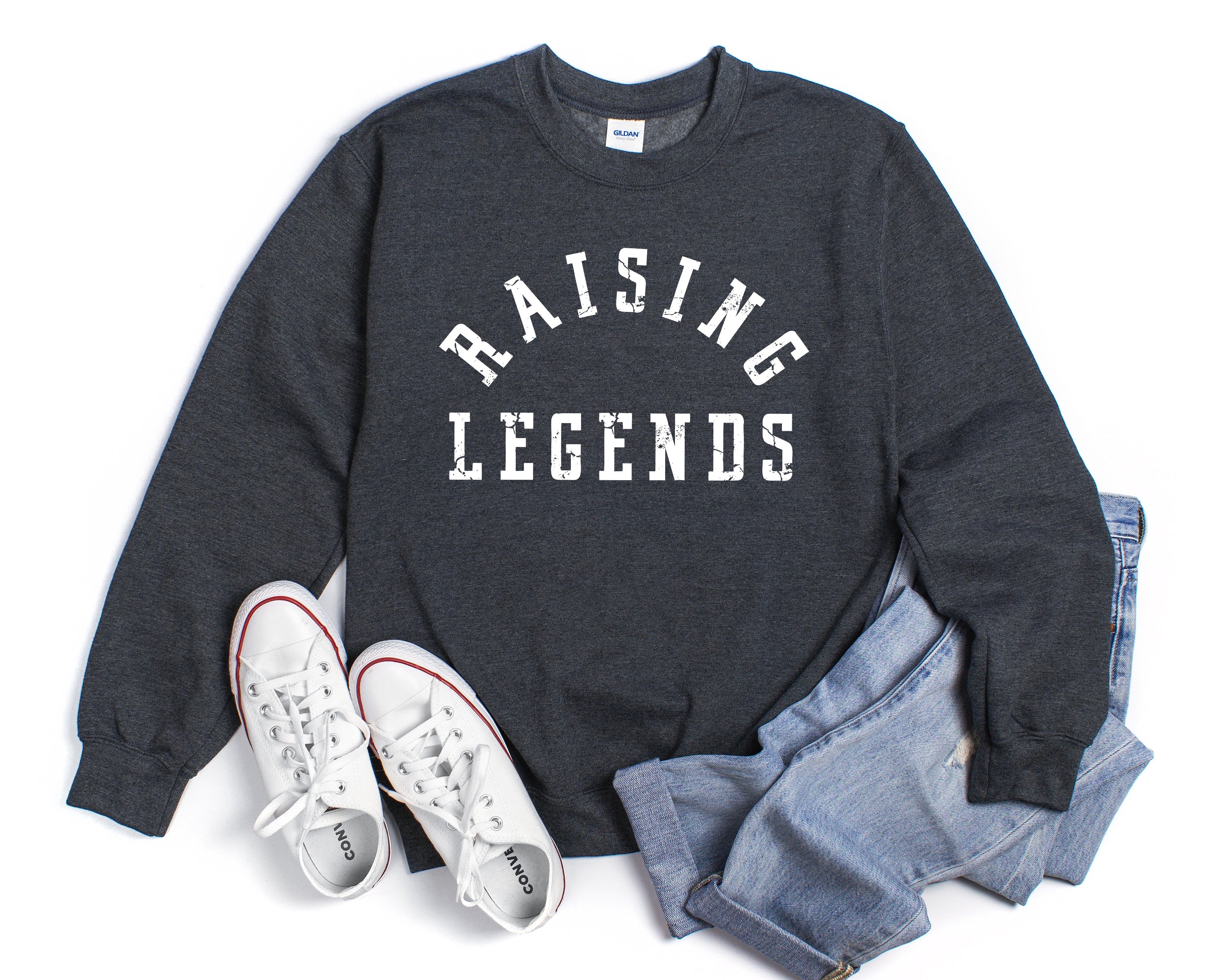 Raising Legends Mother's Day Sports Mom Coach Father's Day Celebration Edition Sweatshirt