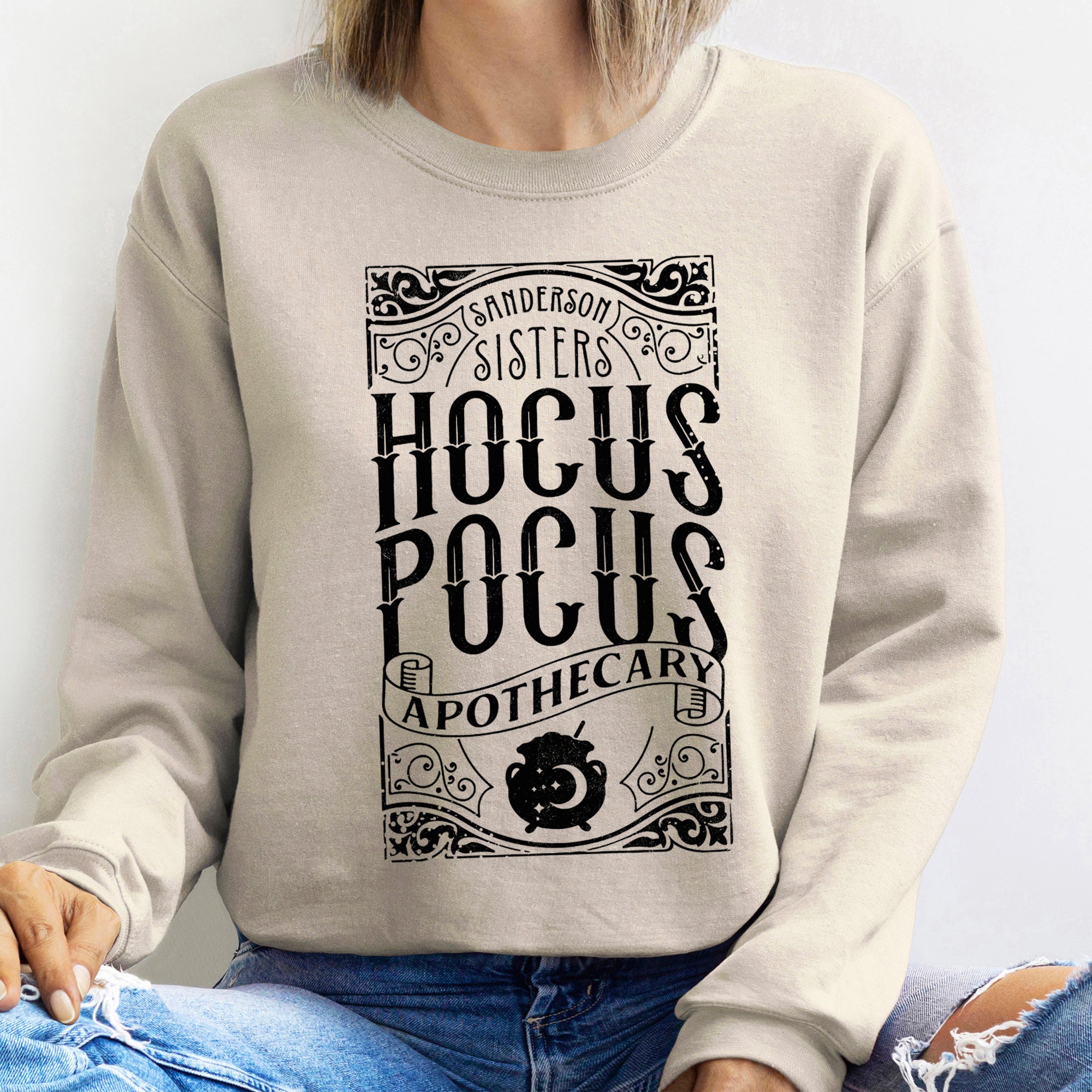 Hocus Pocus Vintage Halloween Spirit Of Salem Limited Edition Cozy Deluxe Sweatshirt