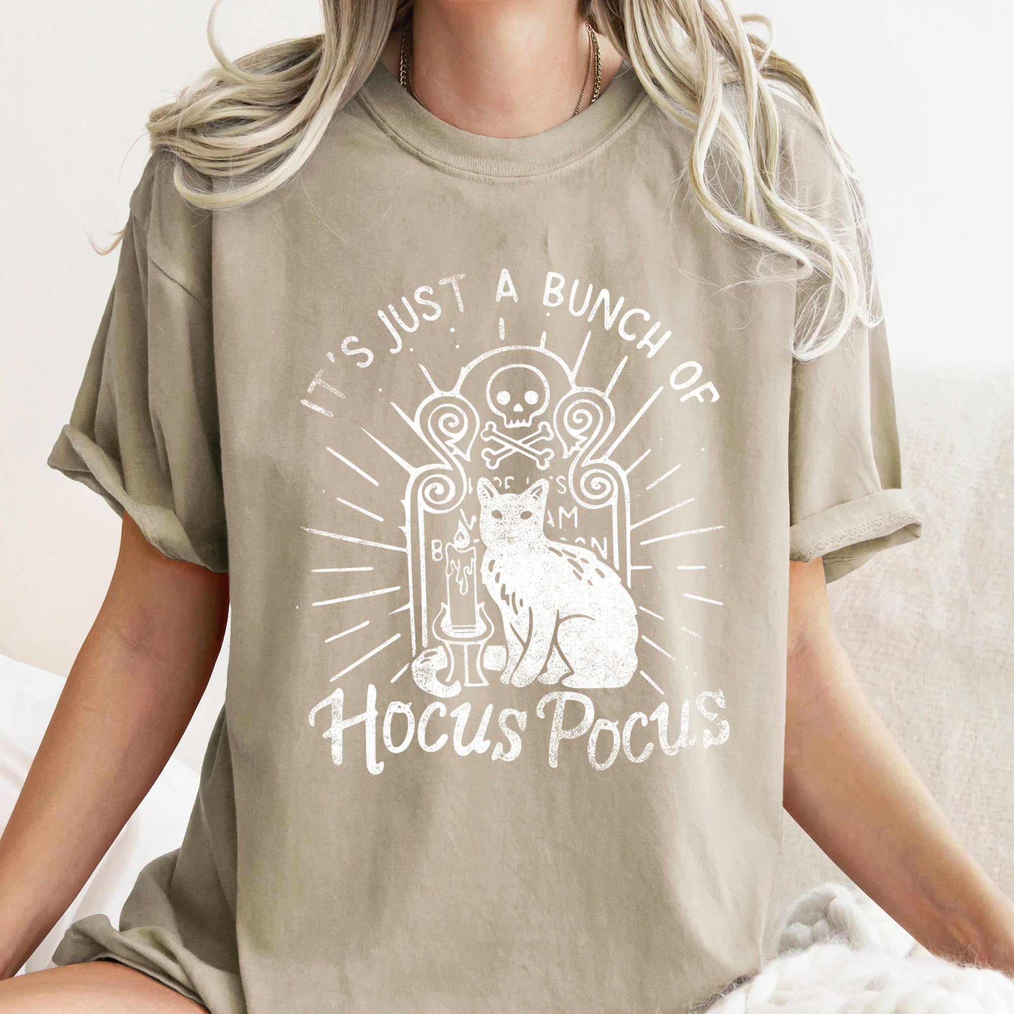 It's Just A Bunch Of Hocus Pocus Retro Halloween Vintage Edition Limited Comfort Colors Tee