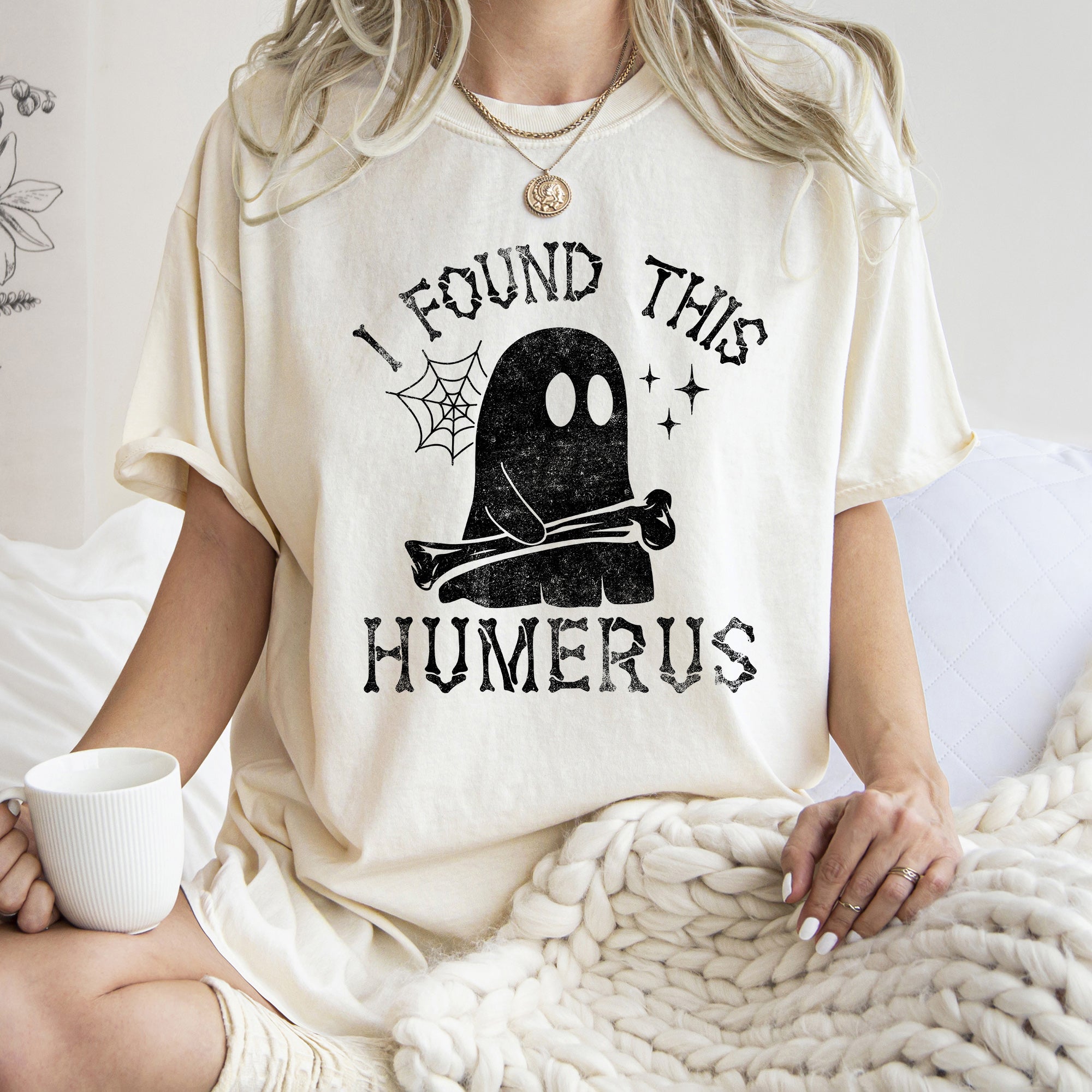 I Found This Humerus Retro Halloween Vintage Style Graphic Edition Comfort Colors Tee