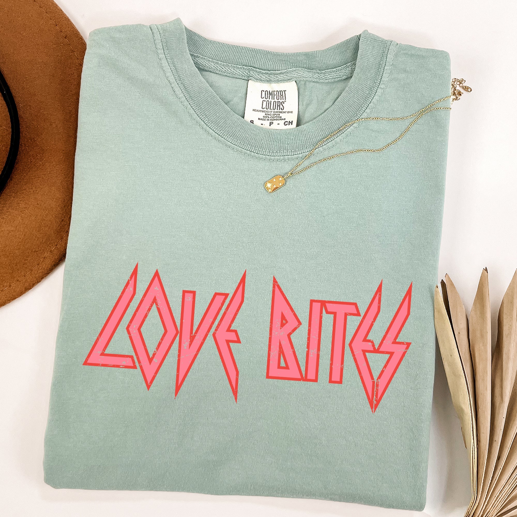 Love Bites Def Retro 80s Rock Music Nostalgic Vintage Edition Comfort Colors Tee