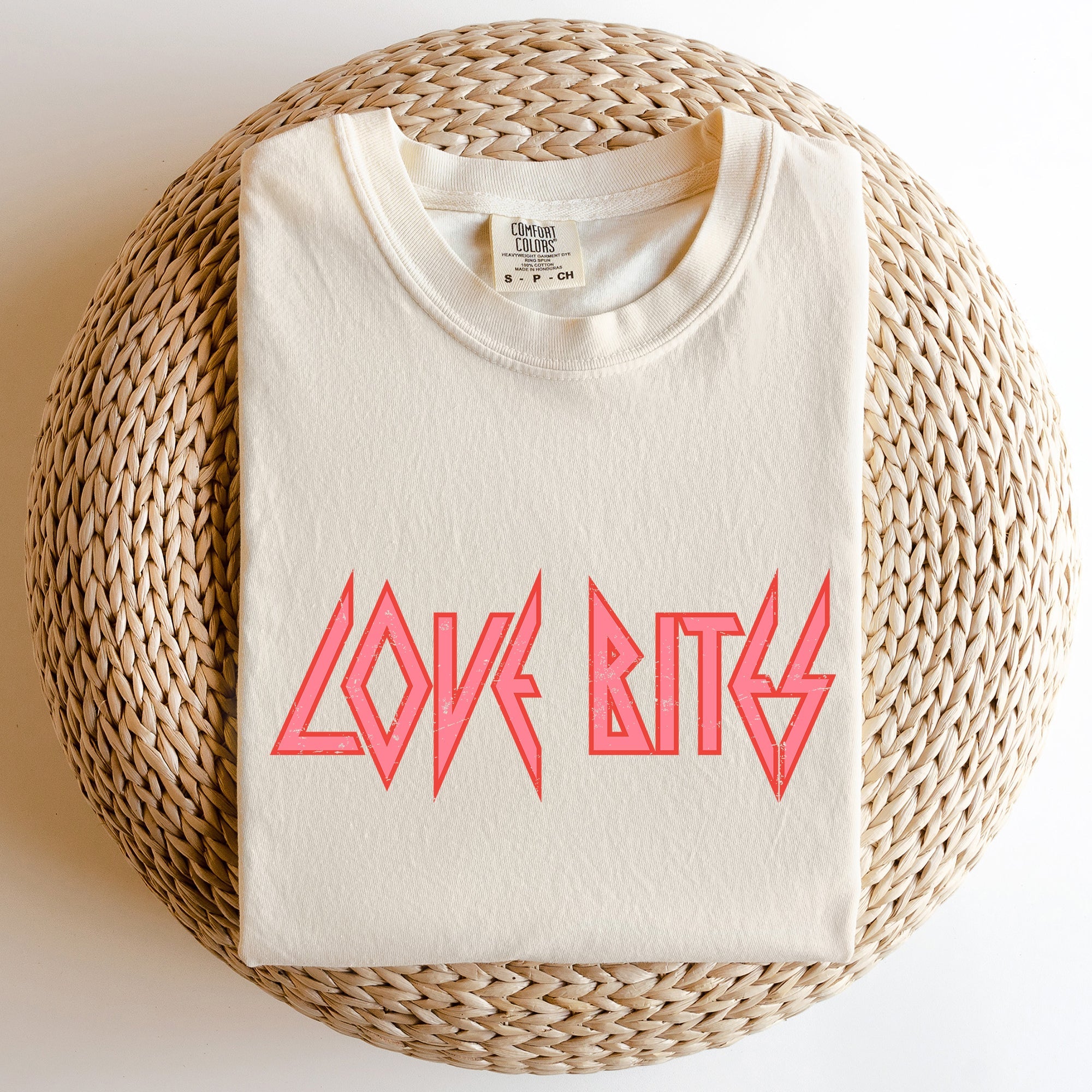 Love Bites Def Retro 80s Rock Music Nostalgic Vintage Edition Comfort Colors Tee