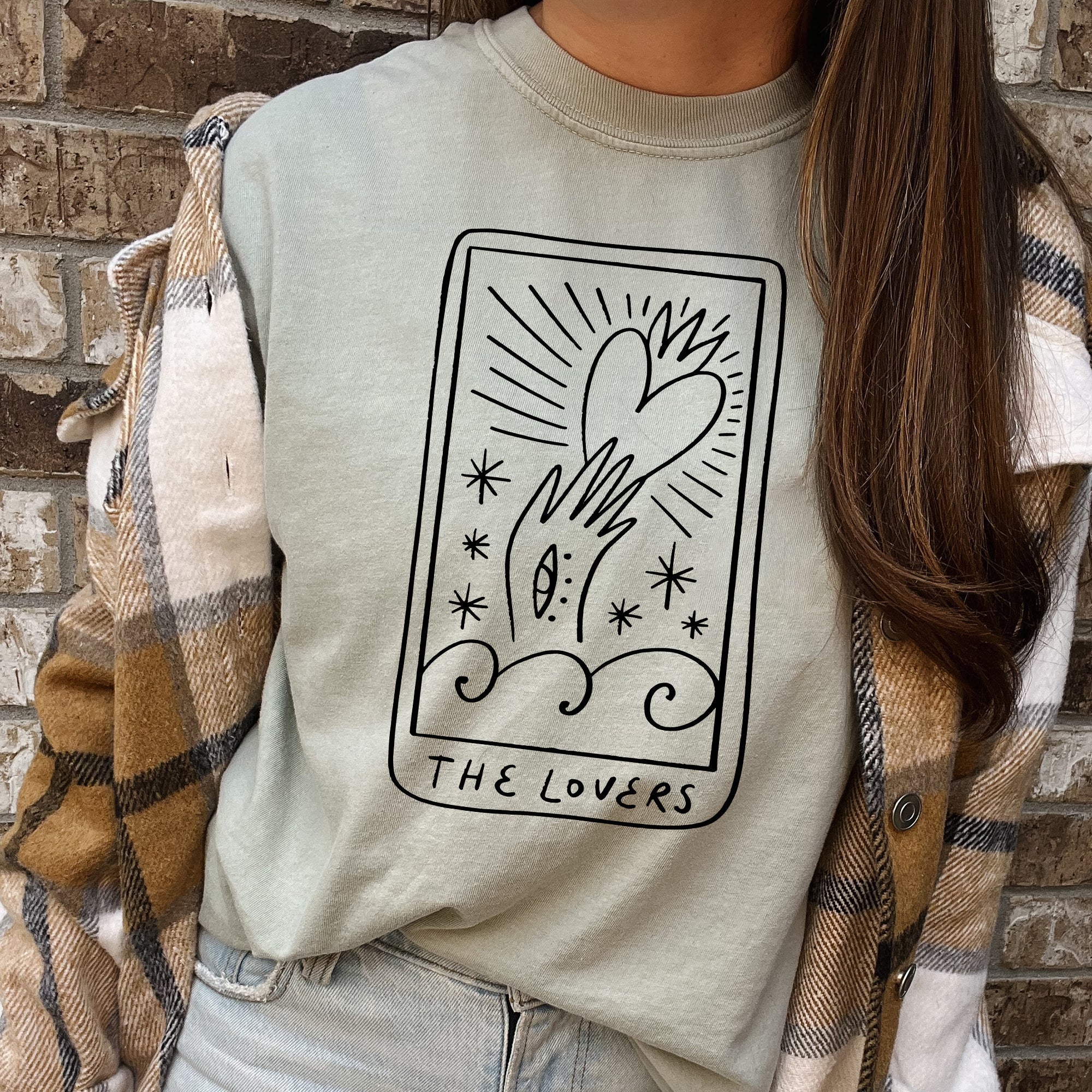 Lovers Tarot, Mystical, Magic Vintage Romance Design For Valentine's Day Comfort Colors Tee