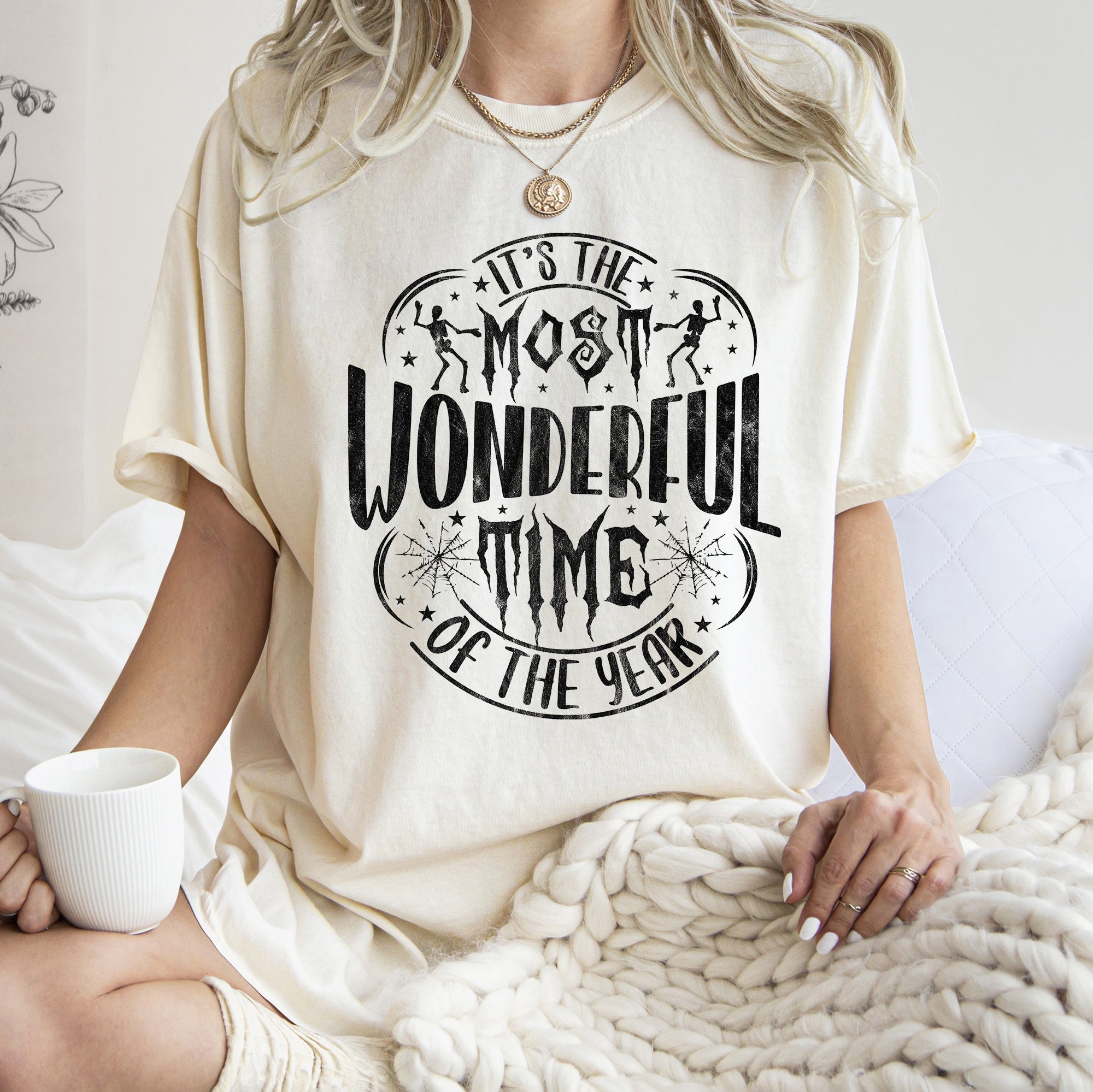 It's The Most Wonderful Time Of The Year Retro Halloween Vintage Comfort Colors Tee