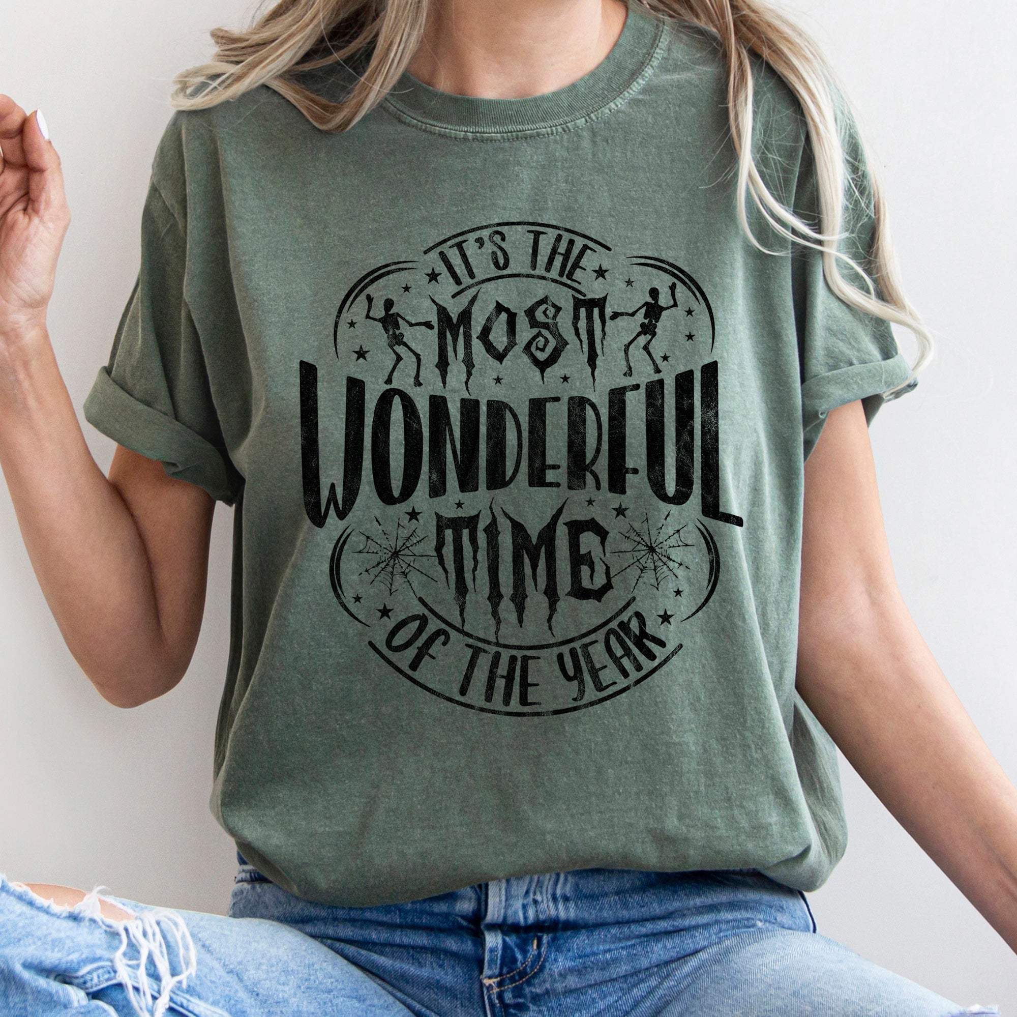 It's The Most Wonderful Time Of The Year Retro Halloween Vintage Comfort Colors Tee