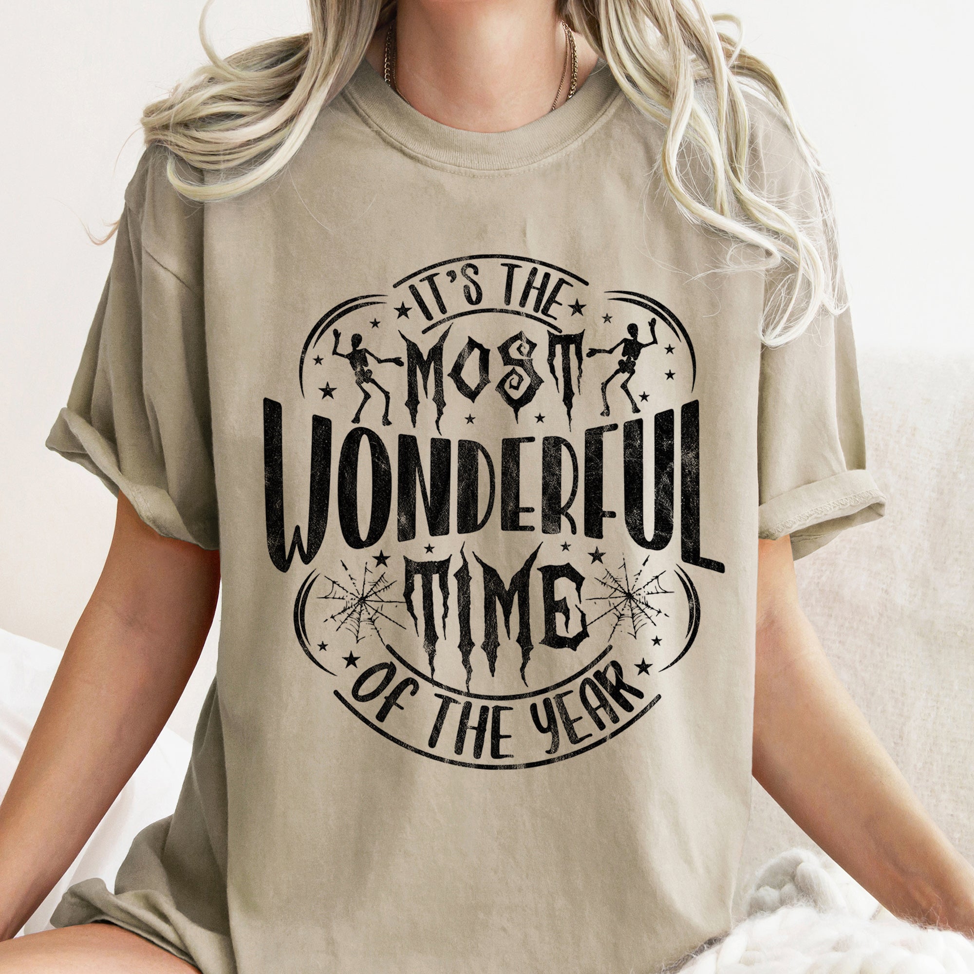 It's The Most Wonderful Time Of The Year Retro Halloween Vintage Comfort Colors Tee