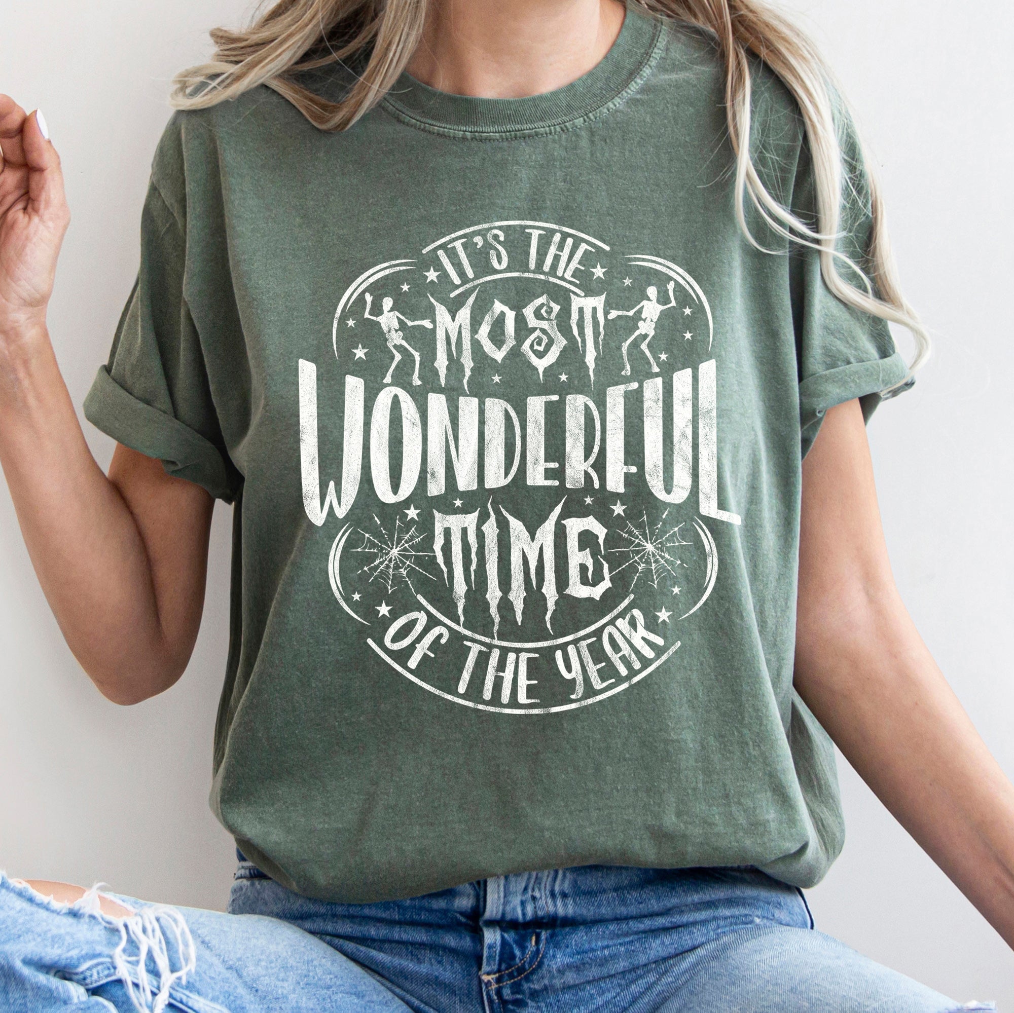 It's The Most Wonderful Time Of The Year Retro Halloween Classic Comfort Colors Tee