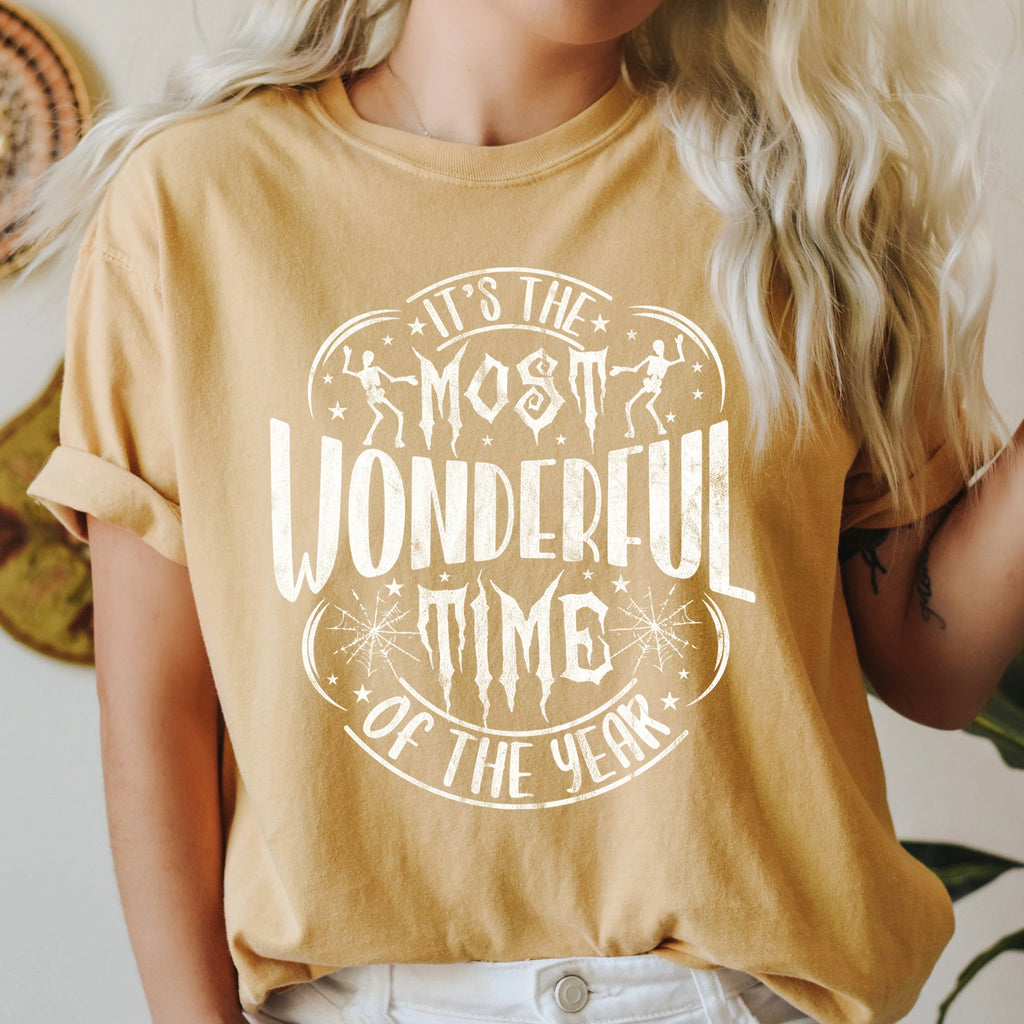 It's The Most Wonderful Time Of The Year Retro Halloween Classic Comfort Colors Tee