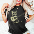 Raccoon Playing Guitar Comfort Colors Tee