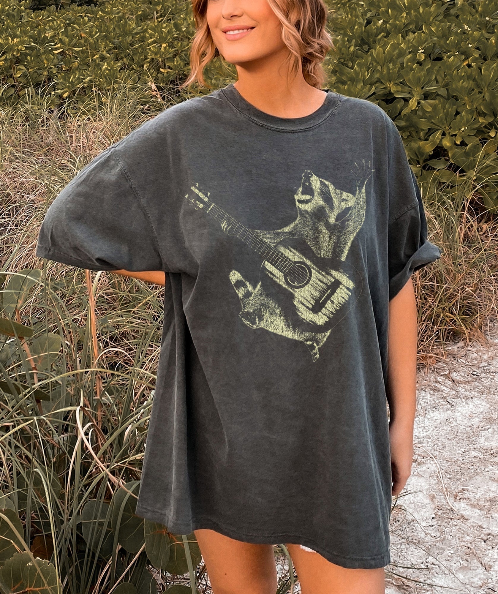 Singing Raccoon Music Vintage Studio Session Edition Limited Release Comfort Colors Tee