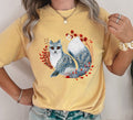 Scandinavian Folk Animal Fox Comfort Colors Tee