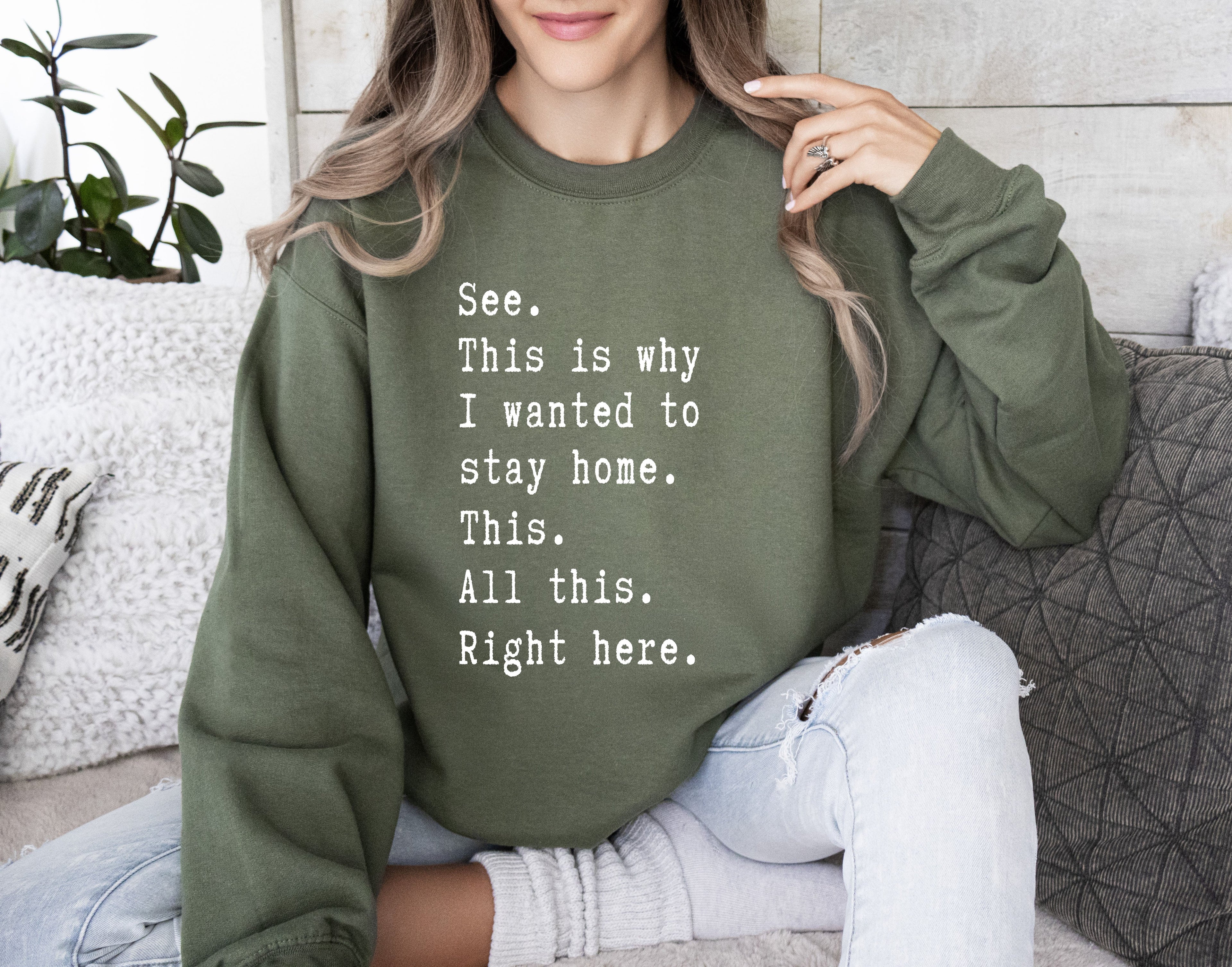 I Wanted To Stay Home Sarcastic College Cozy Campus Vibe Limited Edition Sweatshirt