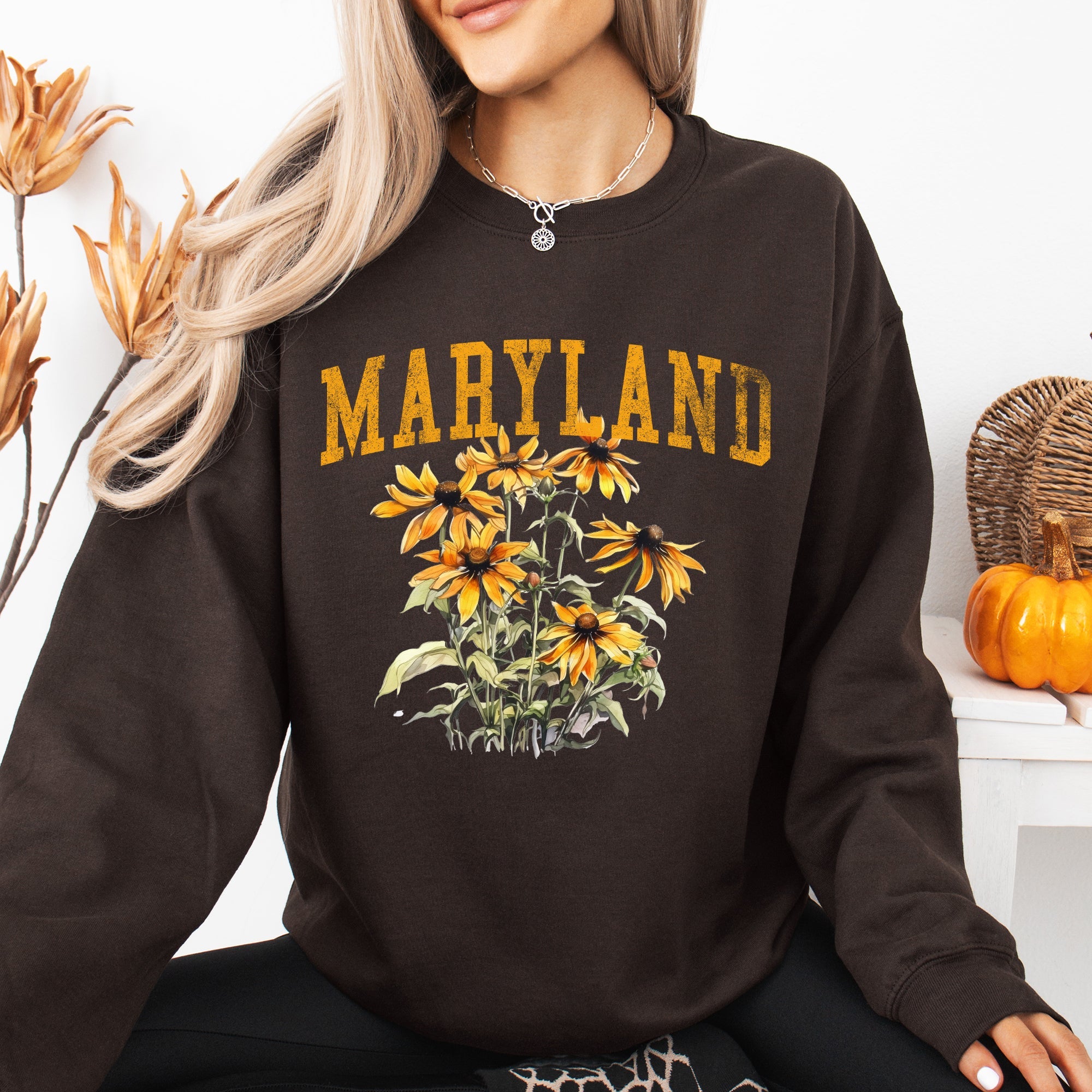 Maryland State Flower Graphic Sweatshirt