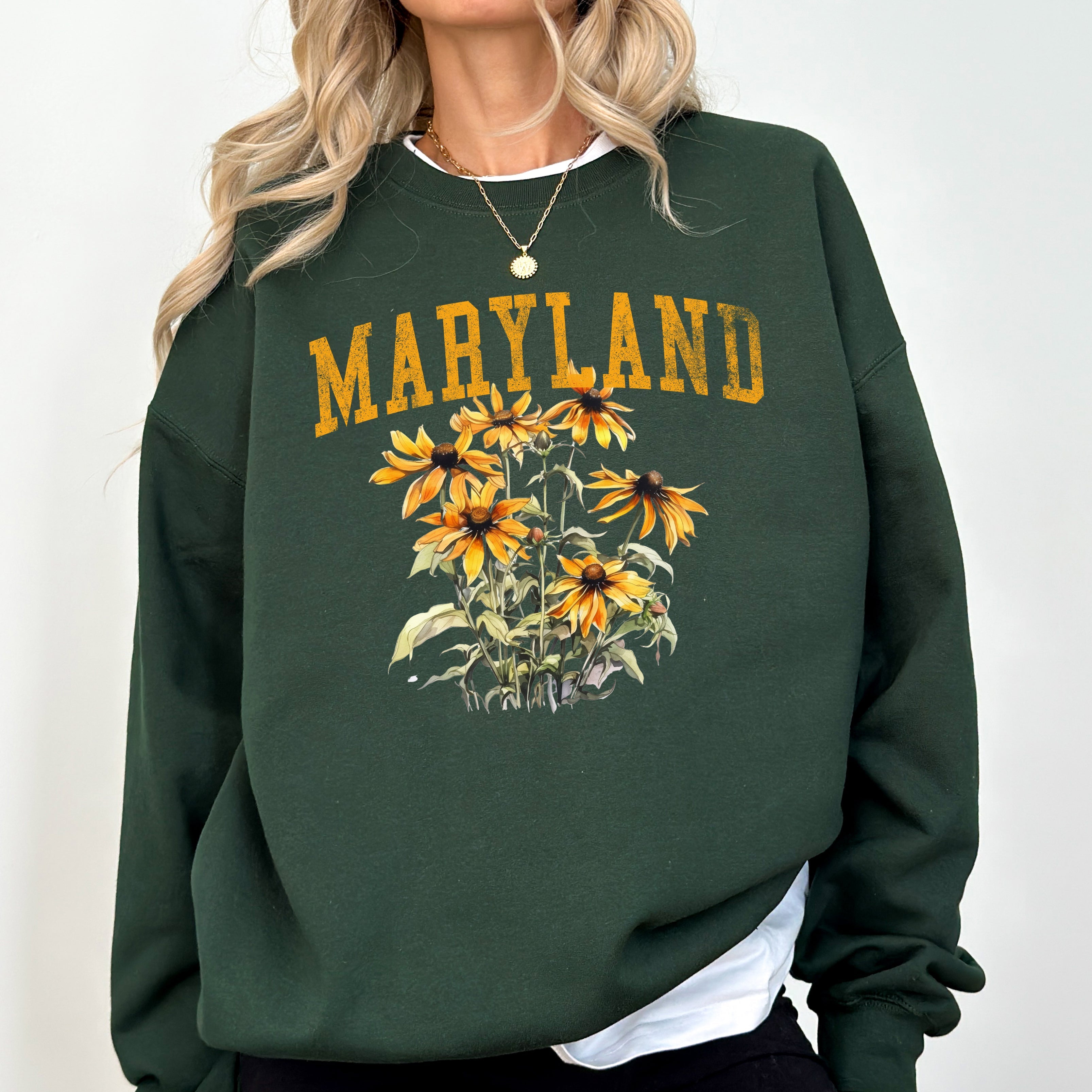 Maryland State Flower Graphic Sweatshirt