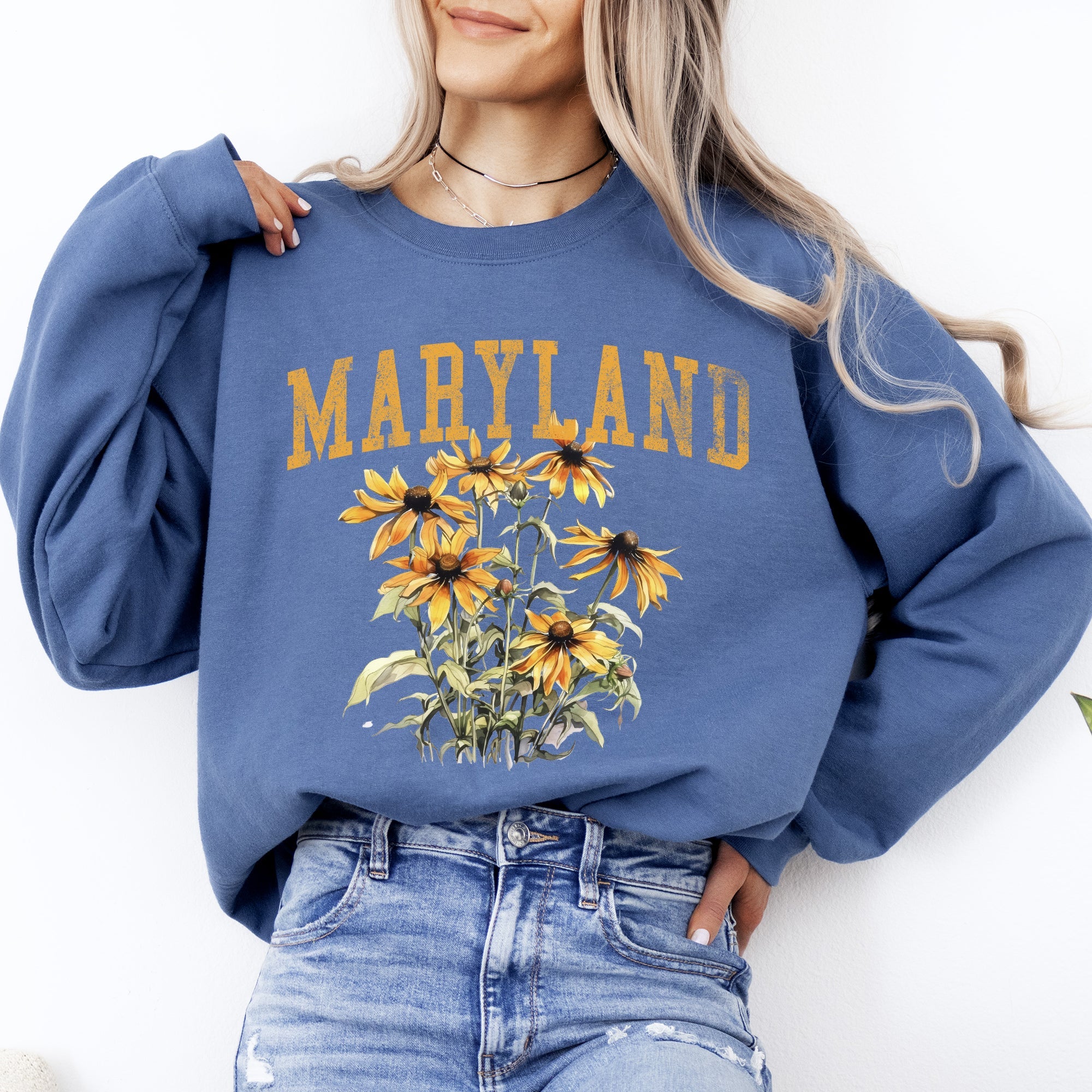 Maryland State Flower Graphic Sweatshirt
