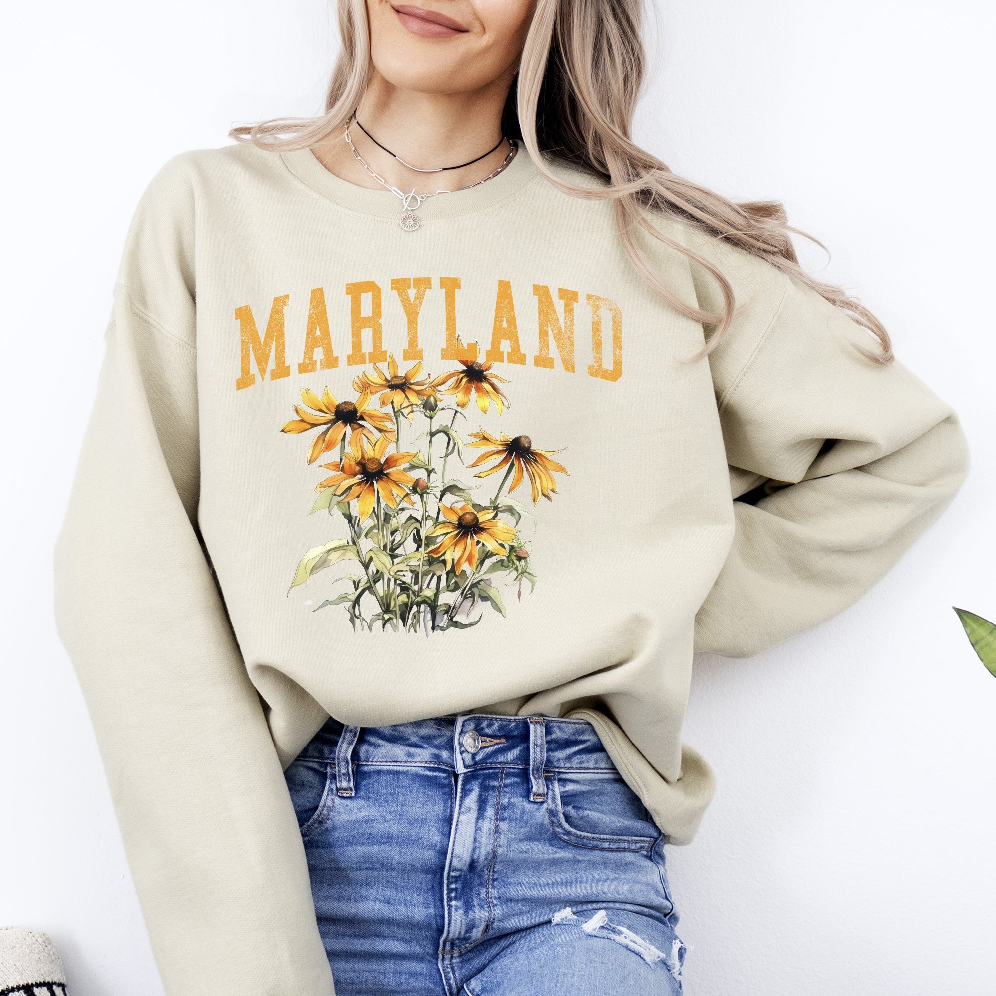 Maryland State Flower Graphic Sweatshirt