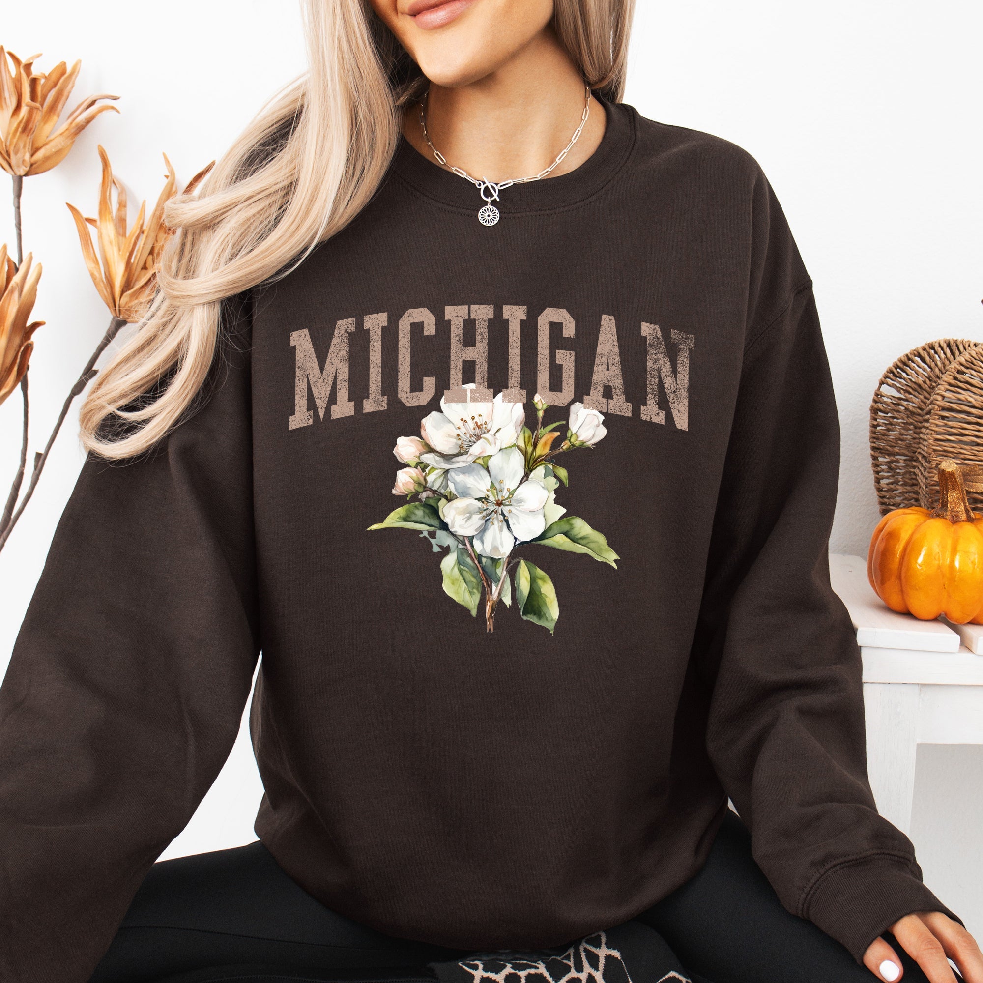 Michigan State Flower Sweatshirt
