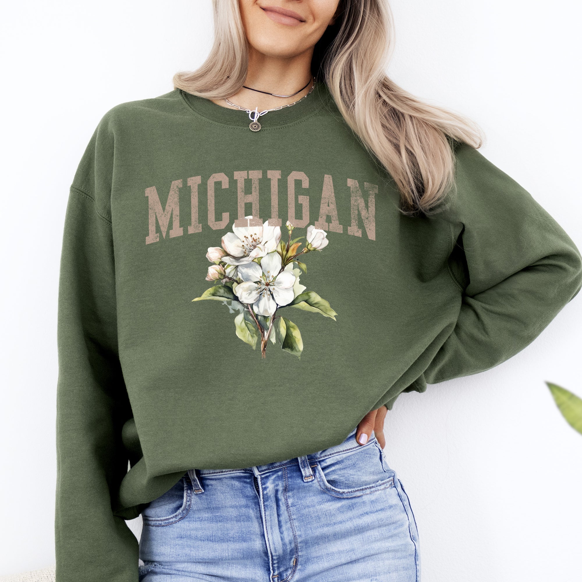 Michigan State Flower Sweatshirt