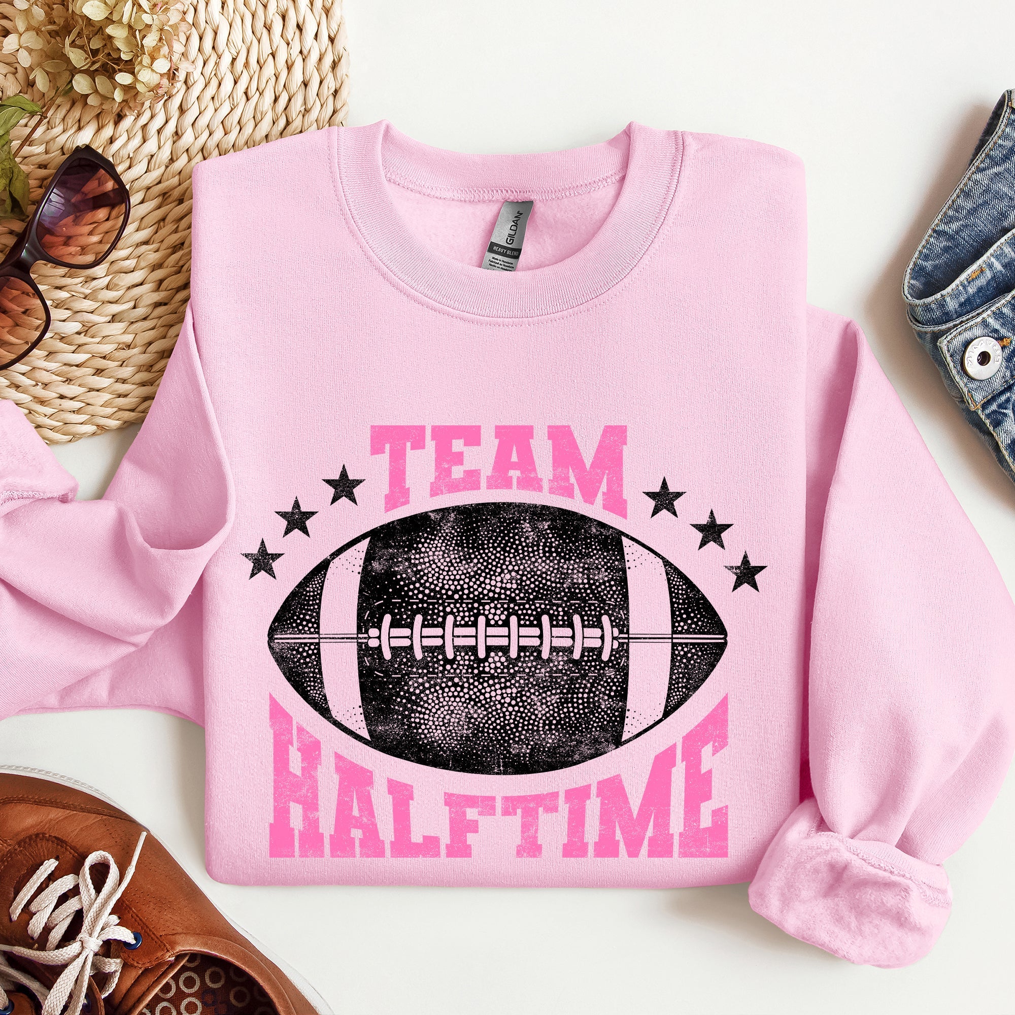 Team Halftime Football Sports Fans Both Teams Game Day Pride And Rivalry Sweatshirt