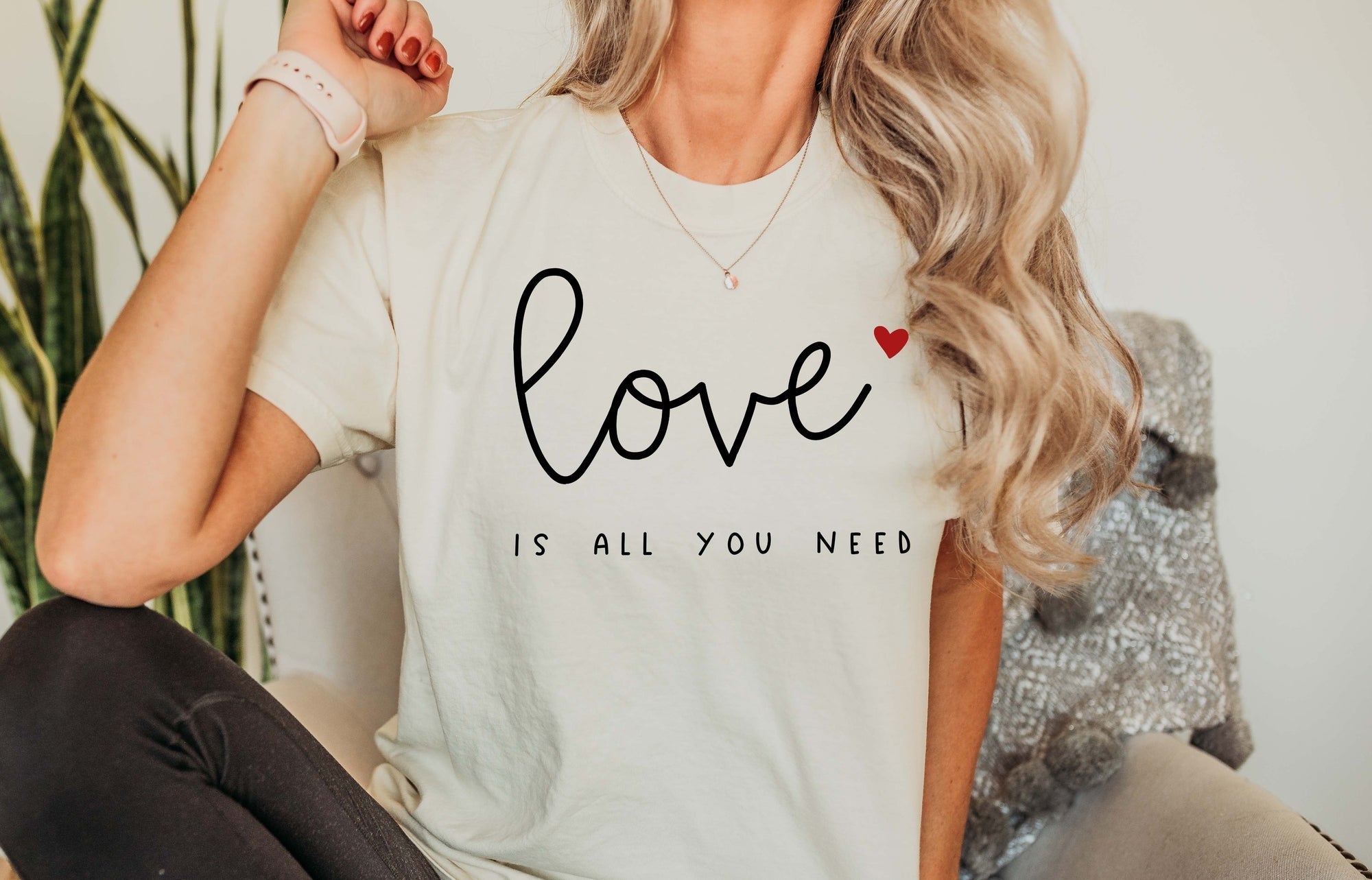 Love Is All You Need Valentine's Day Love Theme Graphic Vintage Edition Comfort Colors Tee