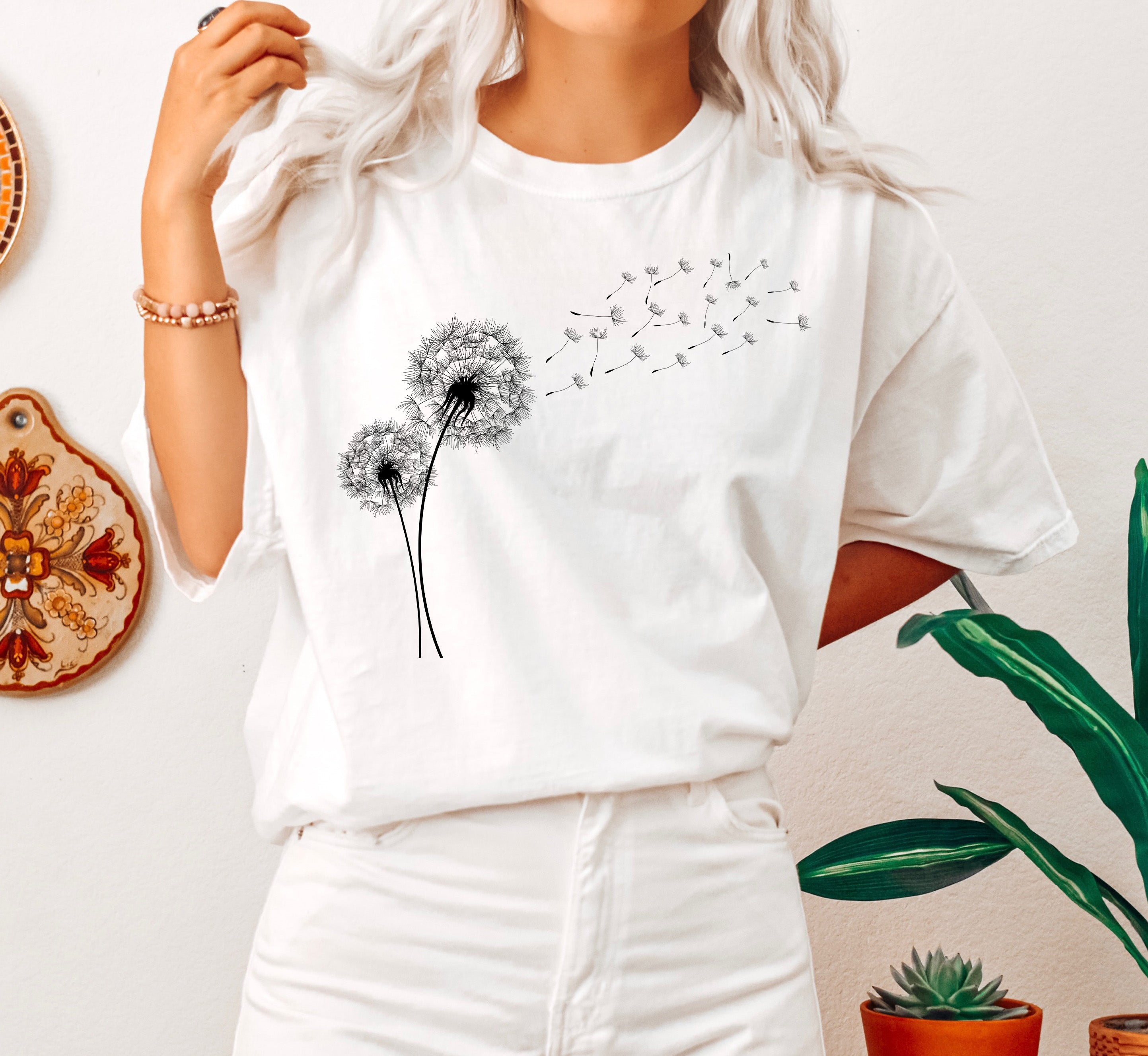 Dandelion Vintage Chic Comfort Colors Tee