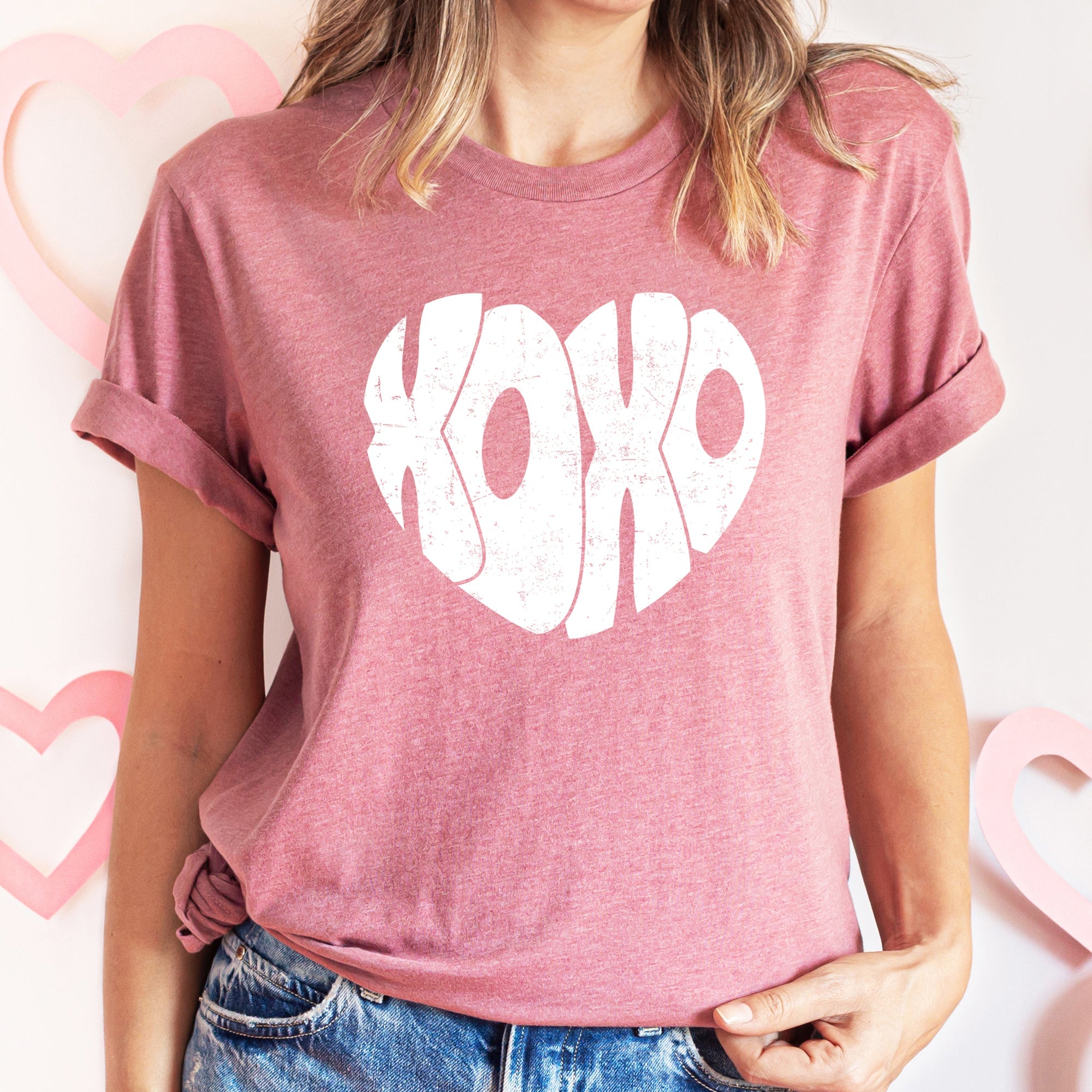 Limited Retro XOXO Heart Vintage Valentine's Day Edition Ultra Soft Classic Graphic Tee