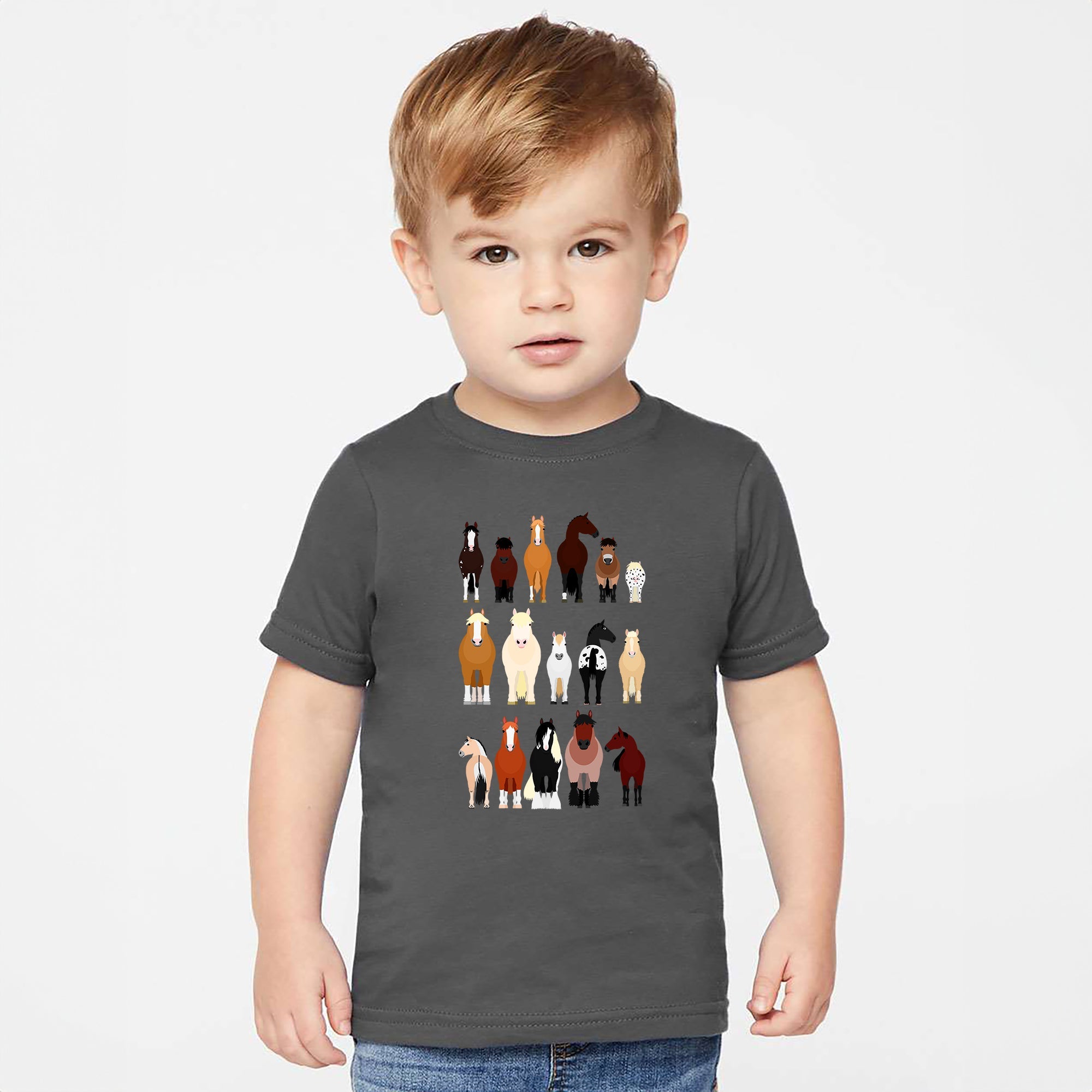 Horse Lovers Farm Animal Illustration Breeds For Kids And Teens Comfort Colors Tee